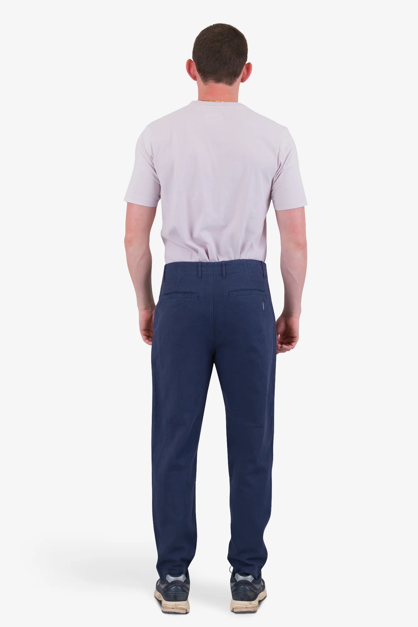 Assembly Pant - Soft Navy Cotton Linen - Image 8