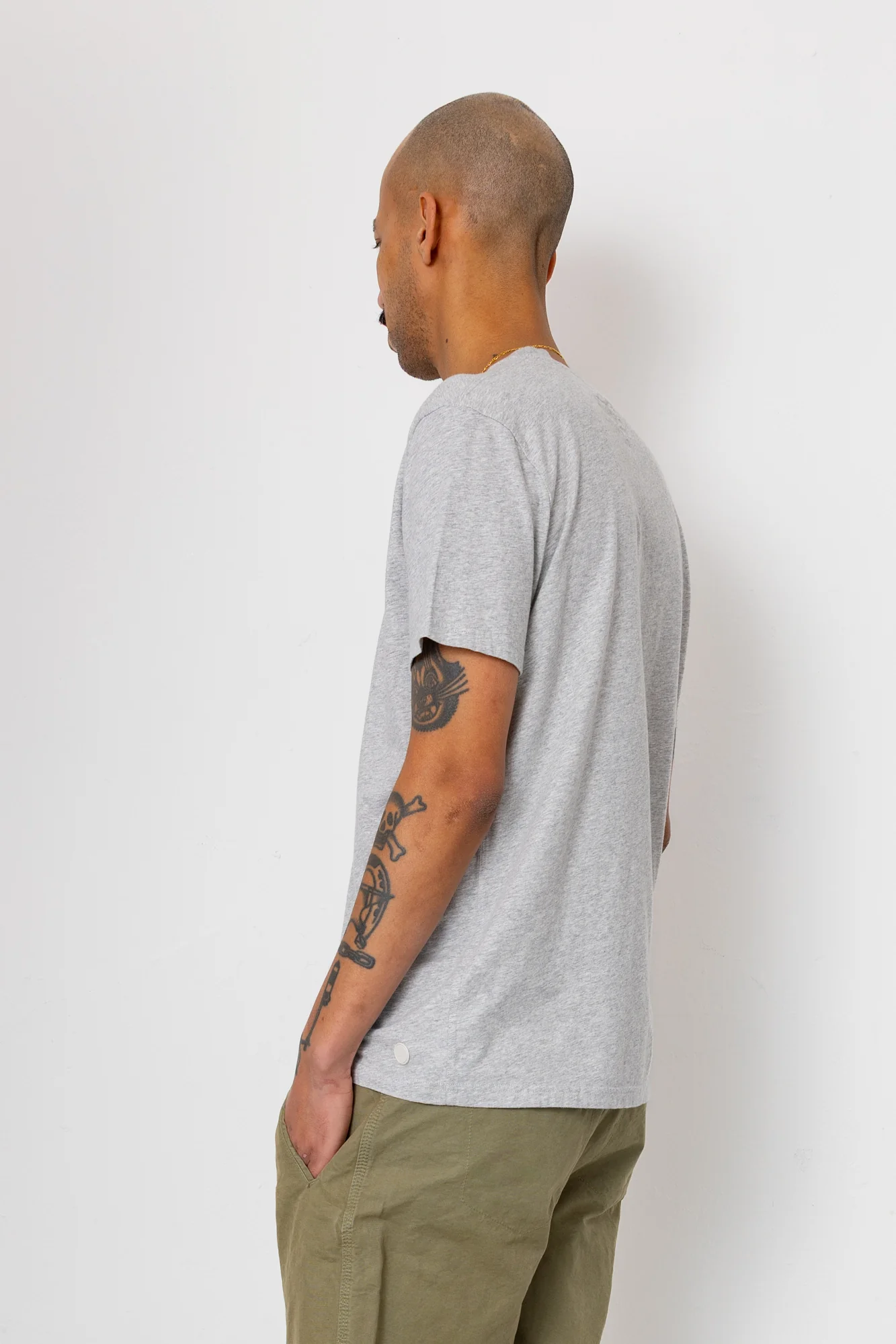 Assembly T-Shirt - Light Grey Melange - Image 7