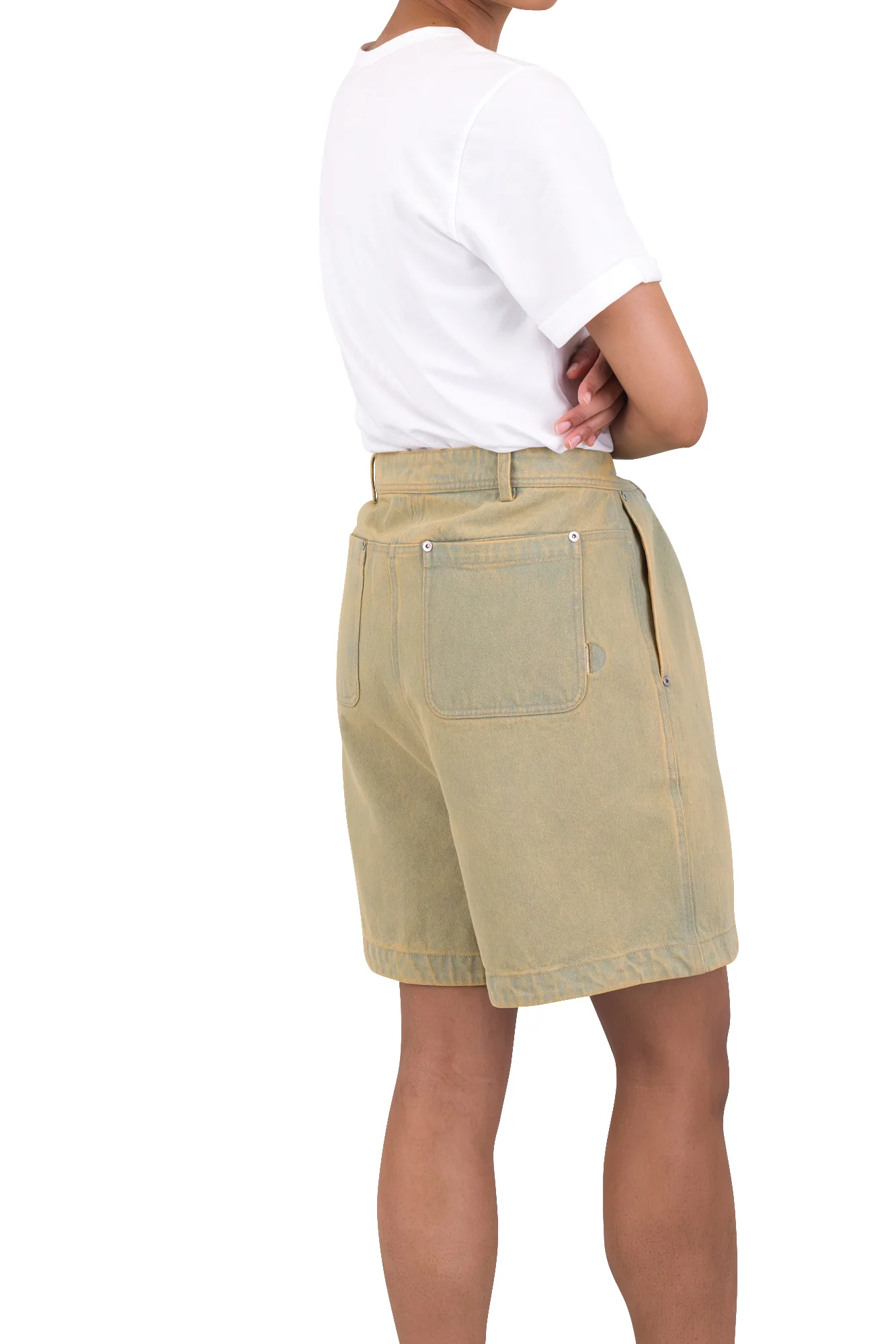 Boyfriend Shorts - Bleached Denim - Image 8