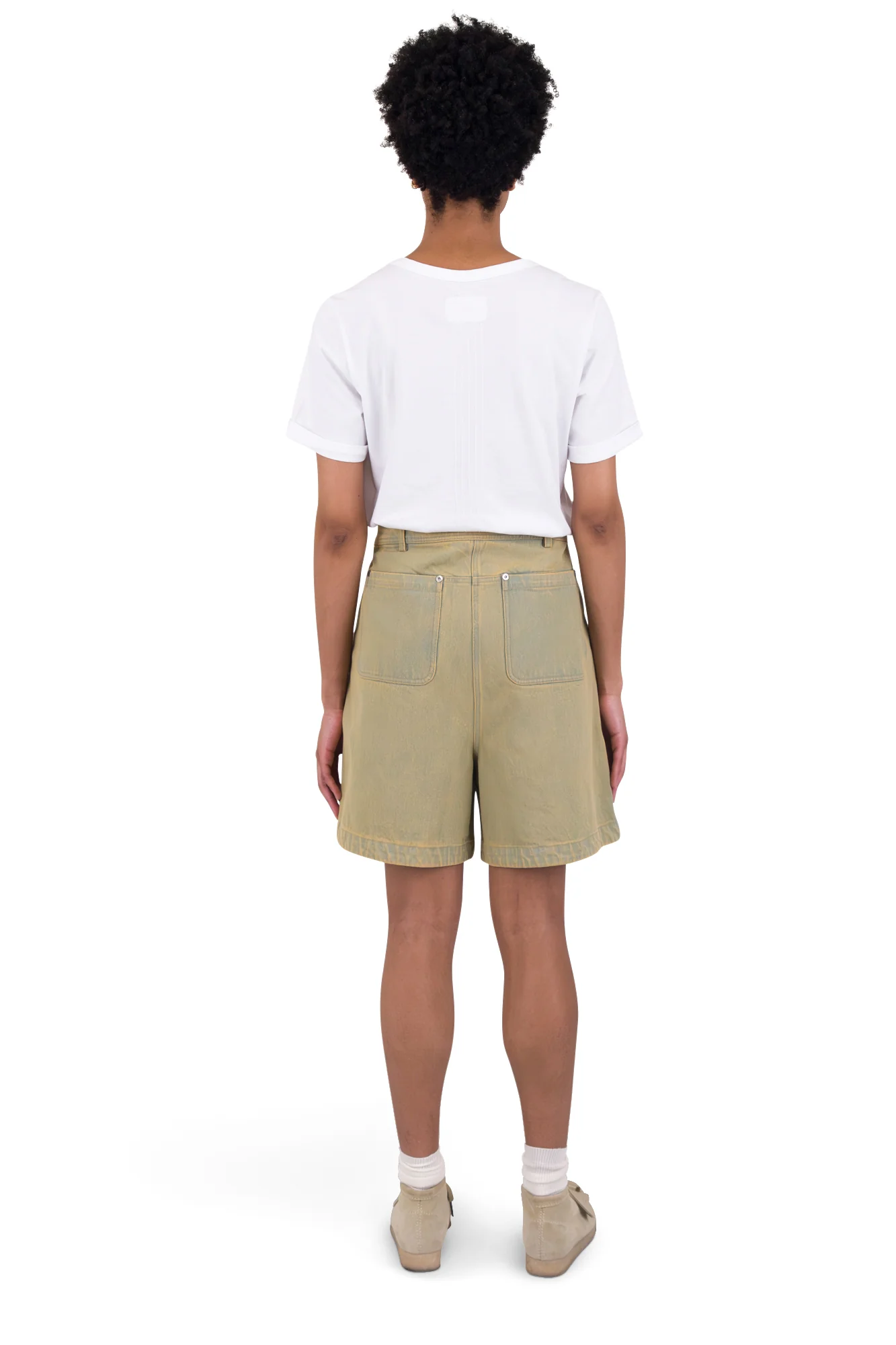 Boyfriend Shorts - Bleached Denim - Image 9