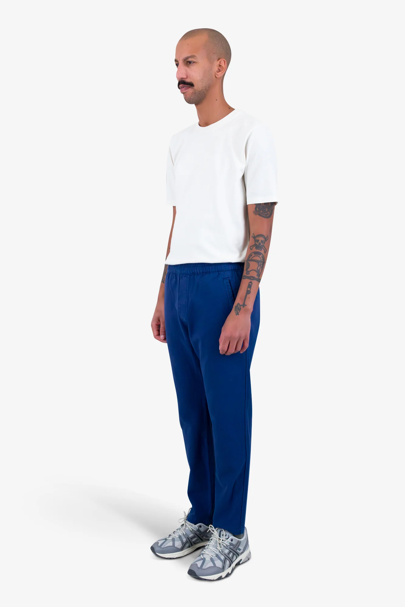 Cotton Linen Trouser - Deep Blue - Image 3