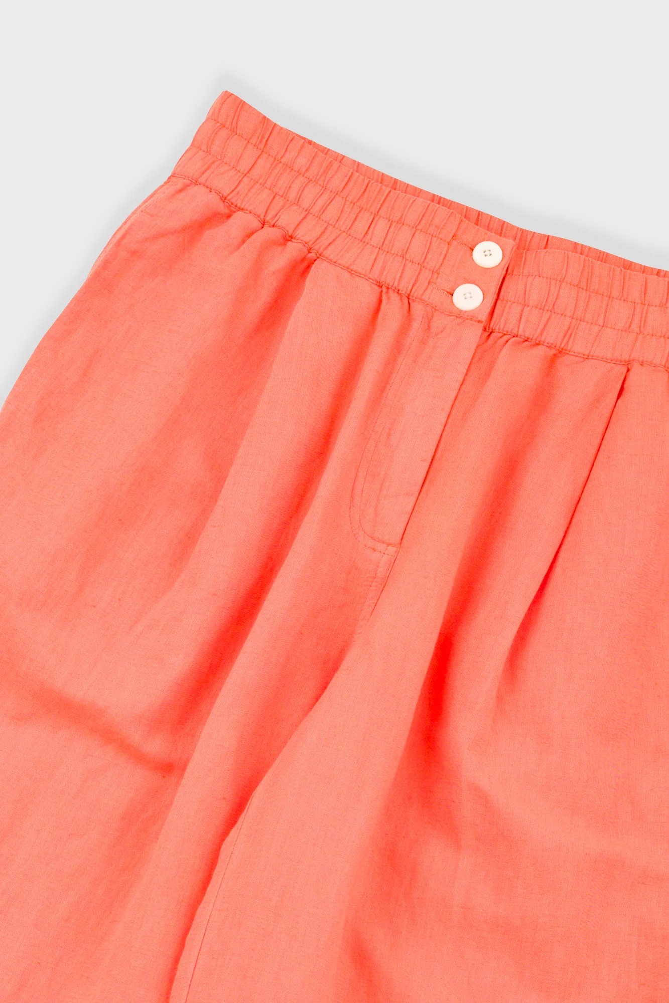 Drawcord Baggy Pants - Coral - Image 5