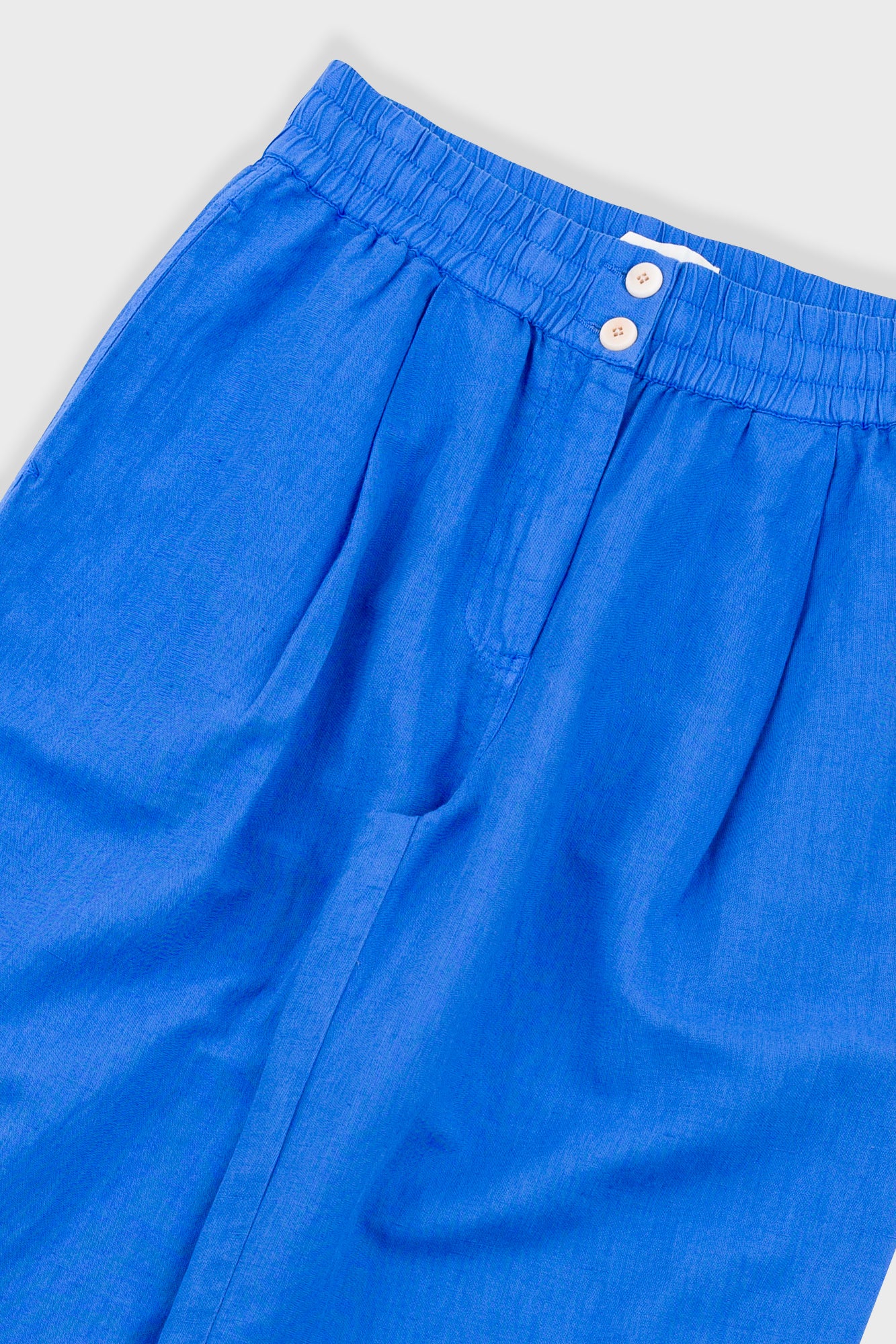 Drawcord Baggy Pants - Washed Cobalt - Image 4