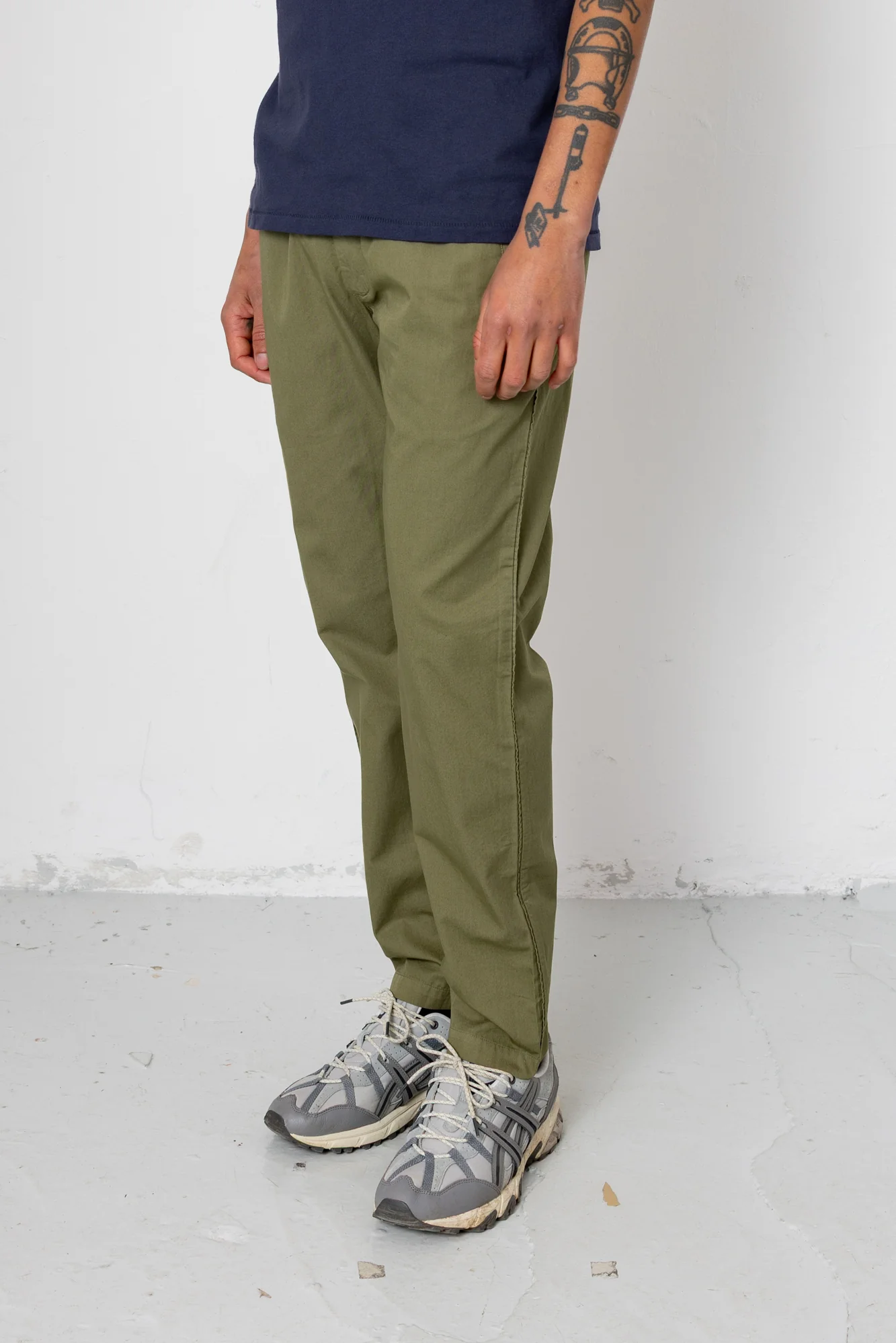 Drawcord Trousers - Khaki - Image 3