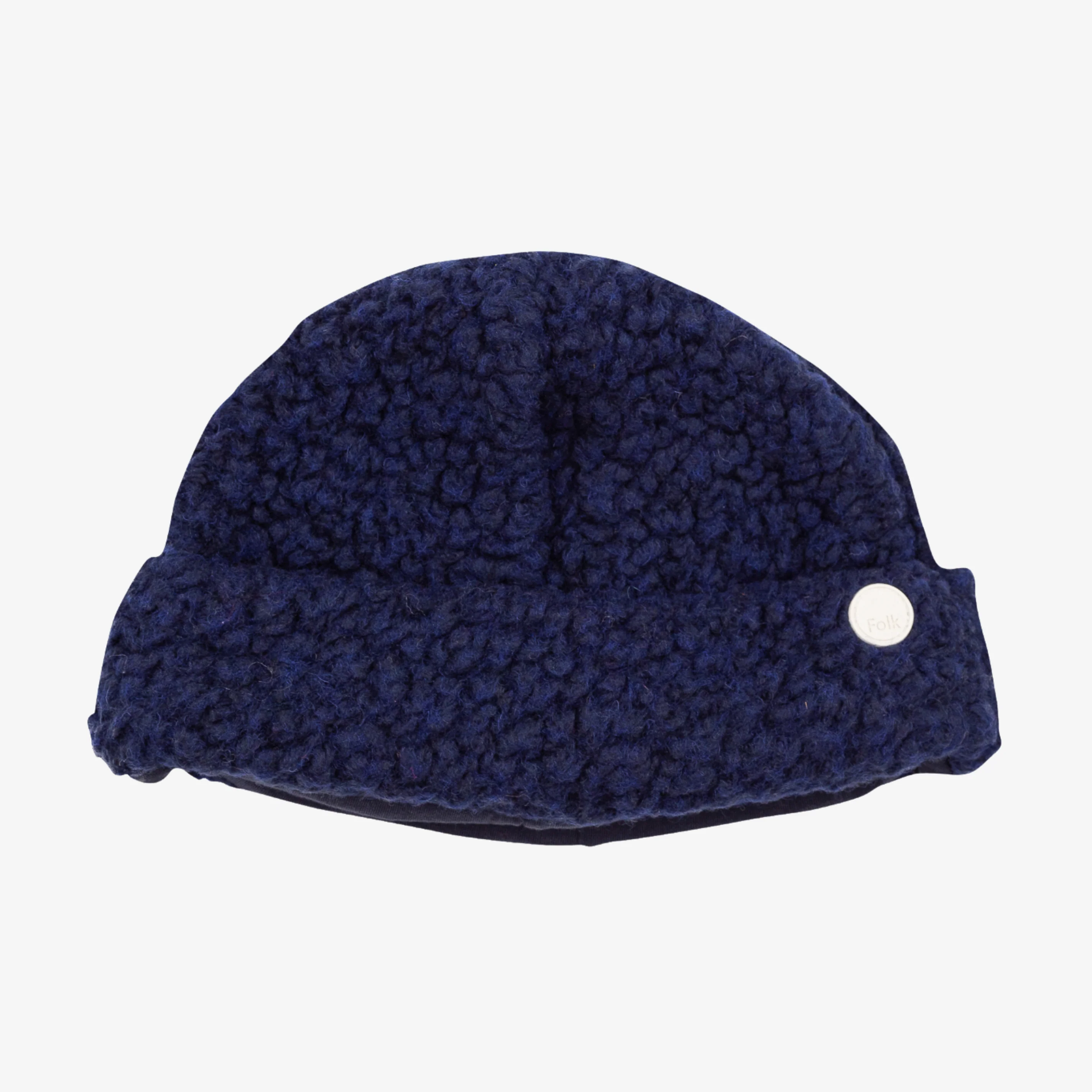 Fleece Beanie - Navy Wool