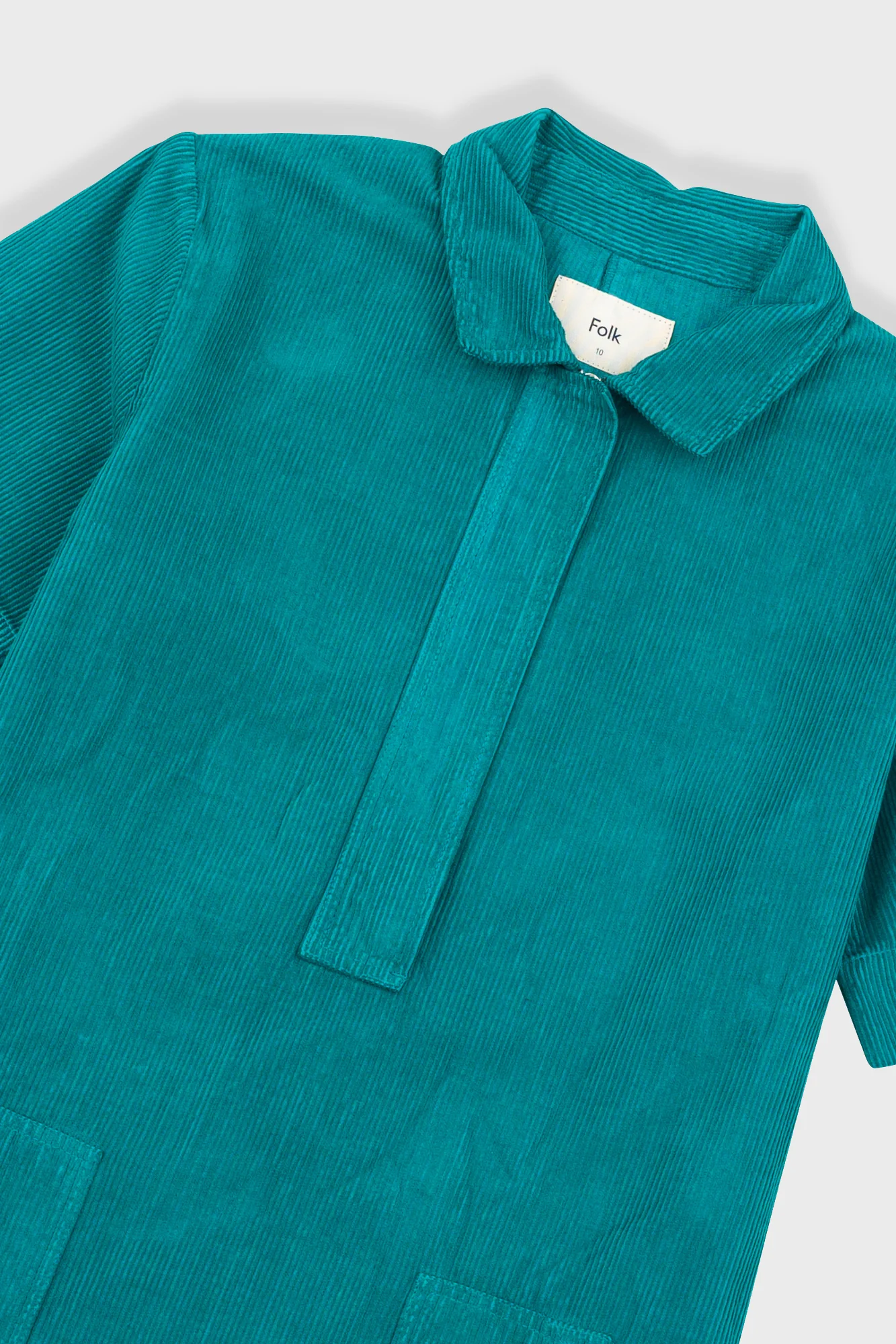 A-Line Zip Dress - Dark Teal - Image 5