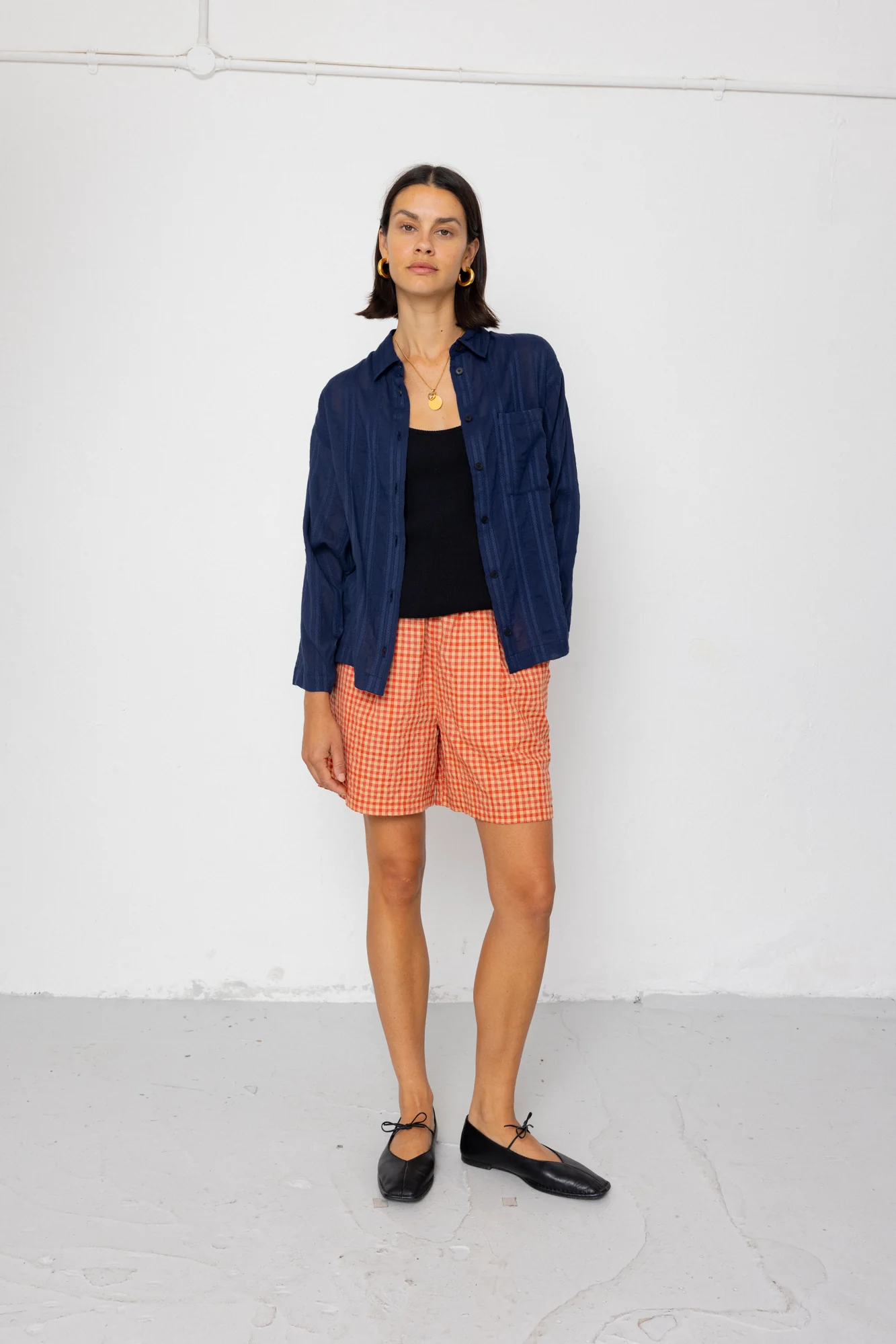Archive Shirt - Dark Navy Dobby Stripe - Image 10