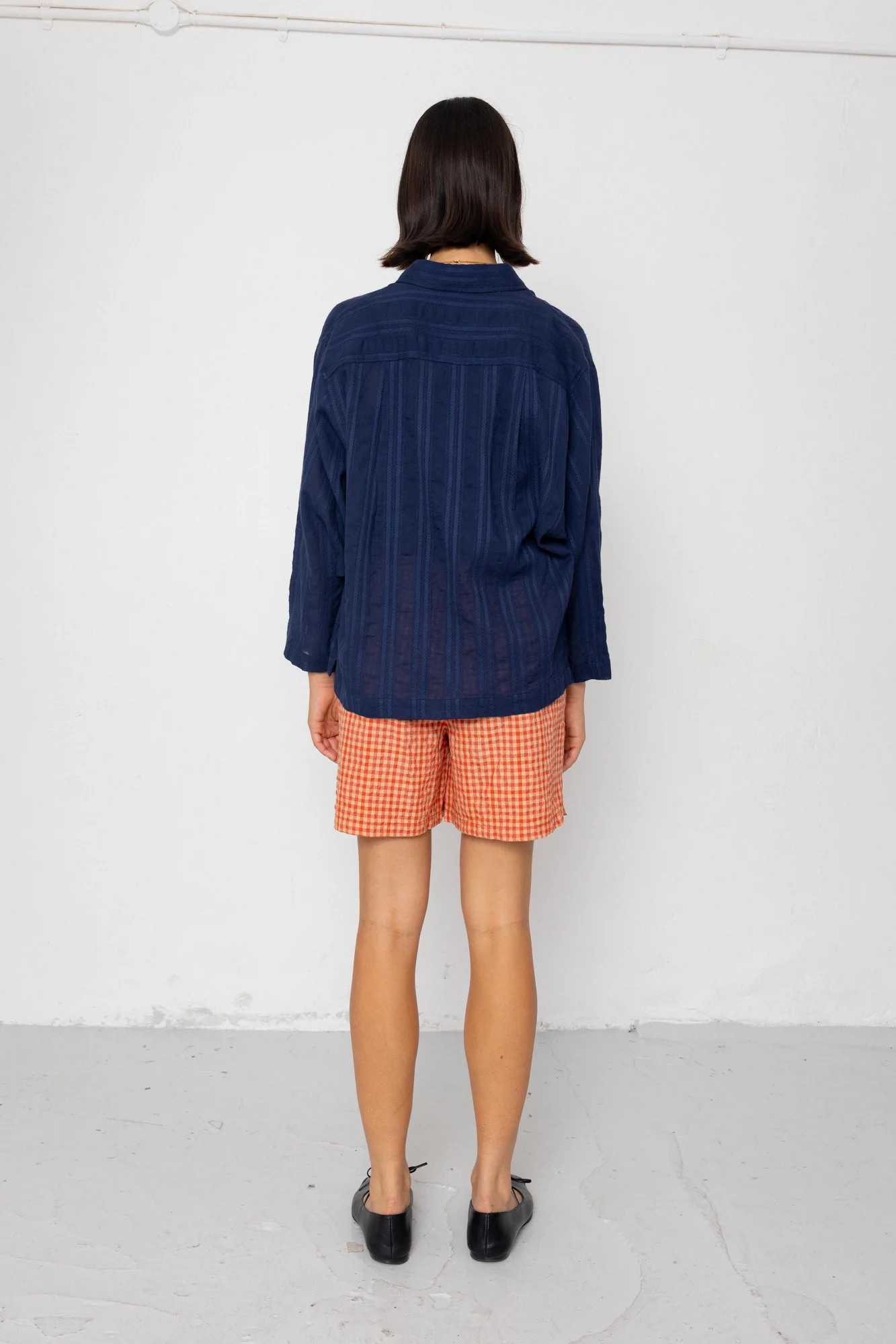 Archive Shirt - Dark Navy Dobby Stripe - Image 12
