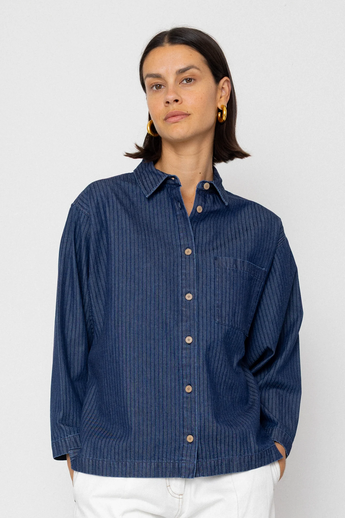 Archive Shirt - Light Denim Stripe - Image 4