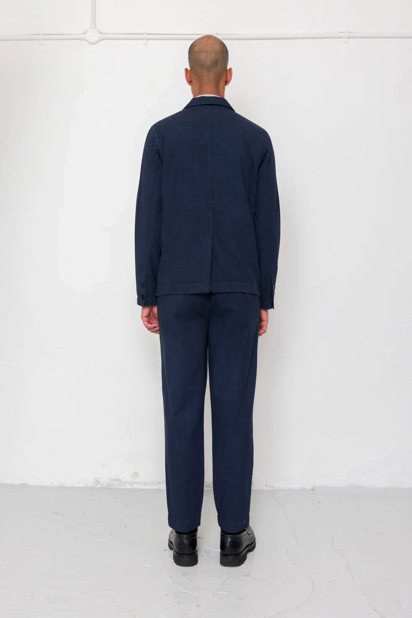 Assembly Blazer - Navy Herringbone - Image 10