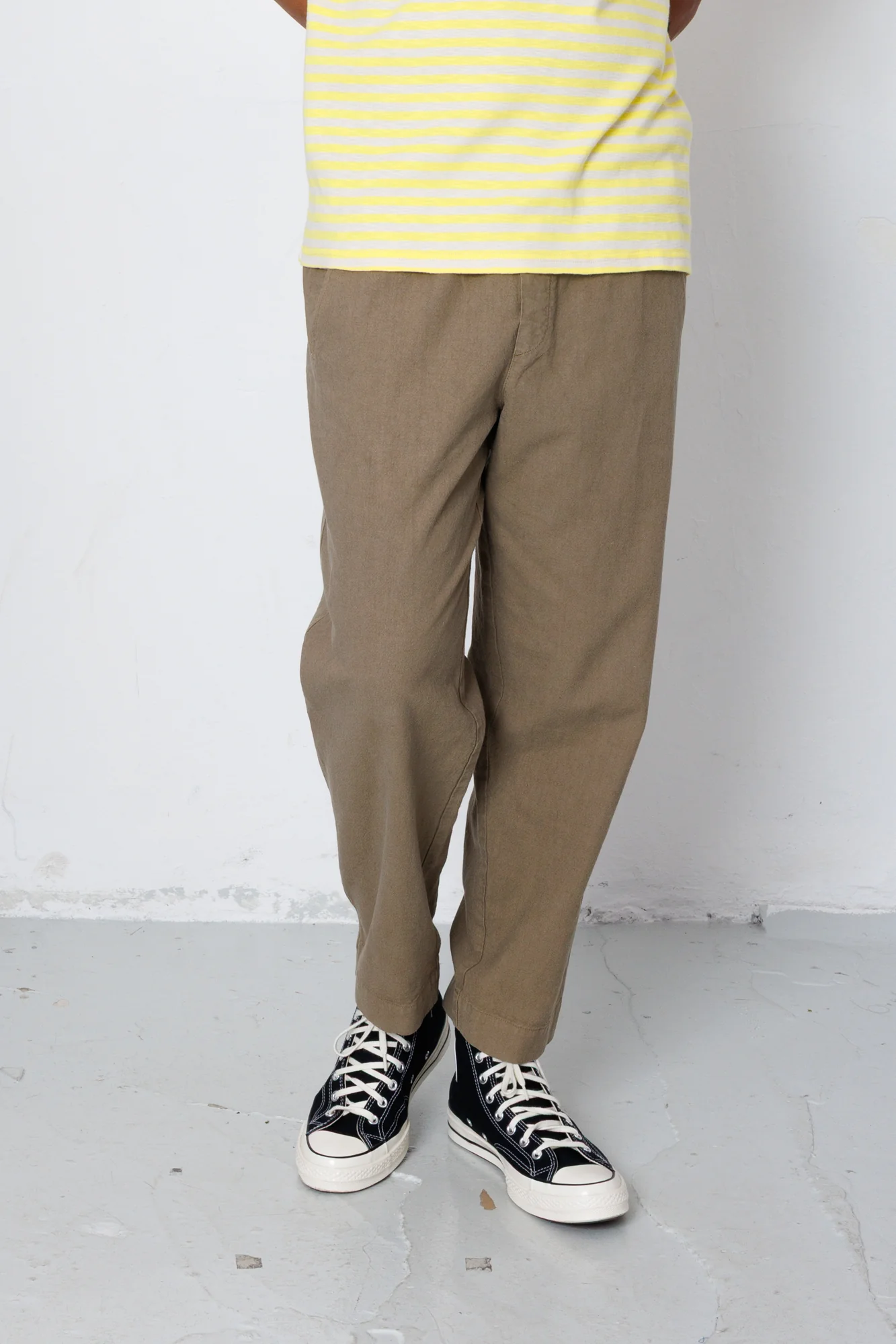 Assembly Pant - Khaki Cotton Linen - Image 3