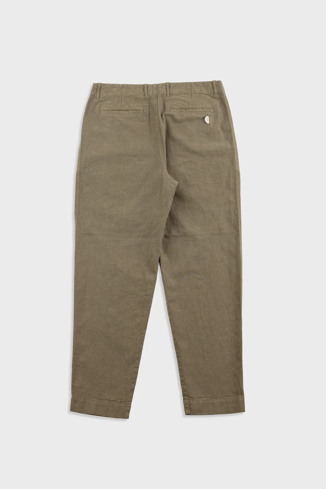 Assembly Pant - Khaki Cotton Linen - Image 8