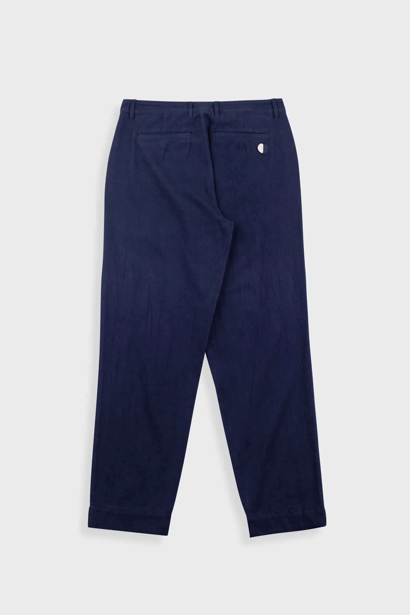 Assembly Suit Trouser - Navy Herringbone - Image 9