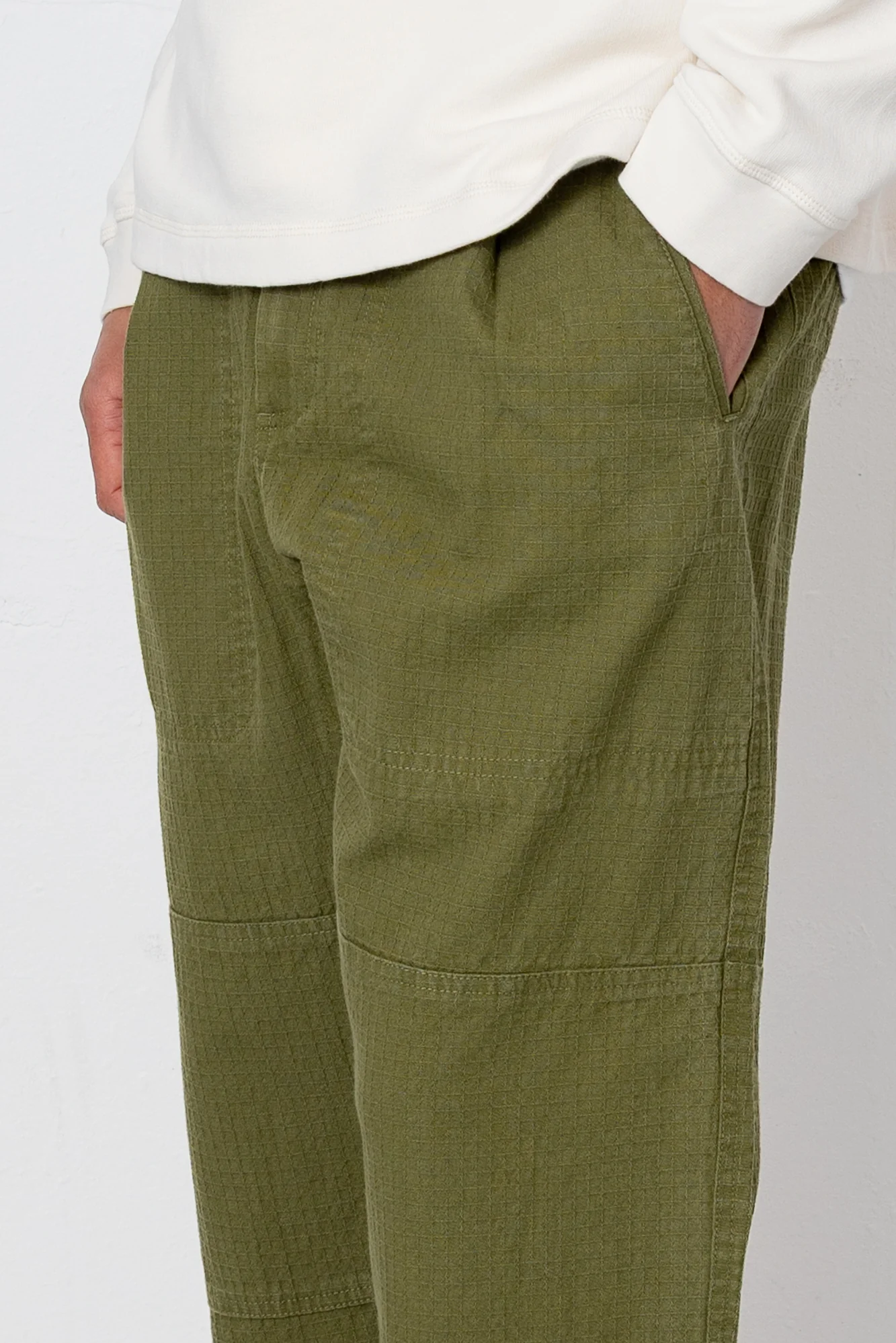 Assembly Utility Trouser - Light Olive Chunky Ripstop - Image 4