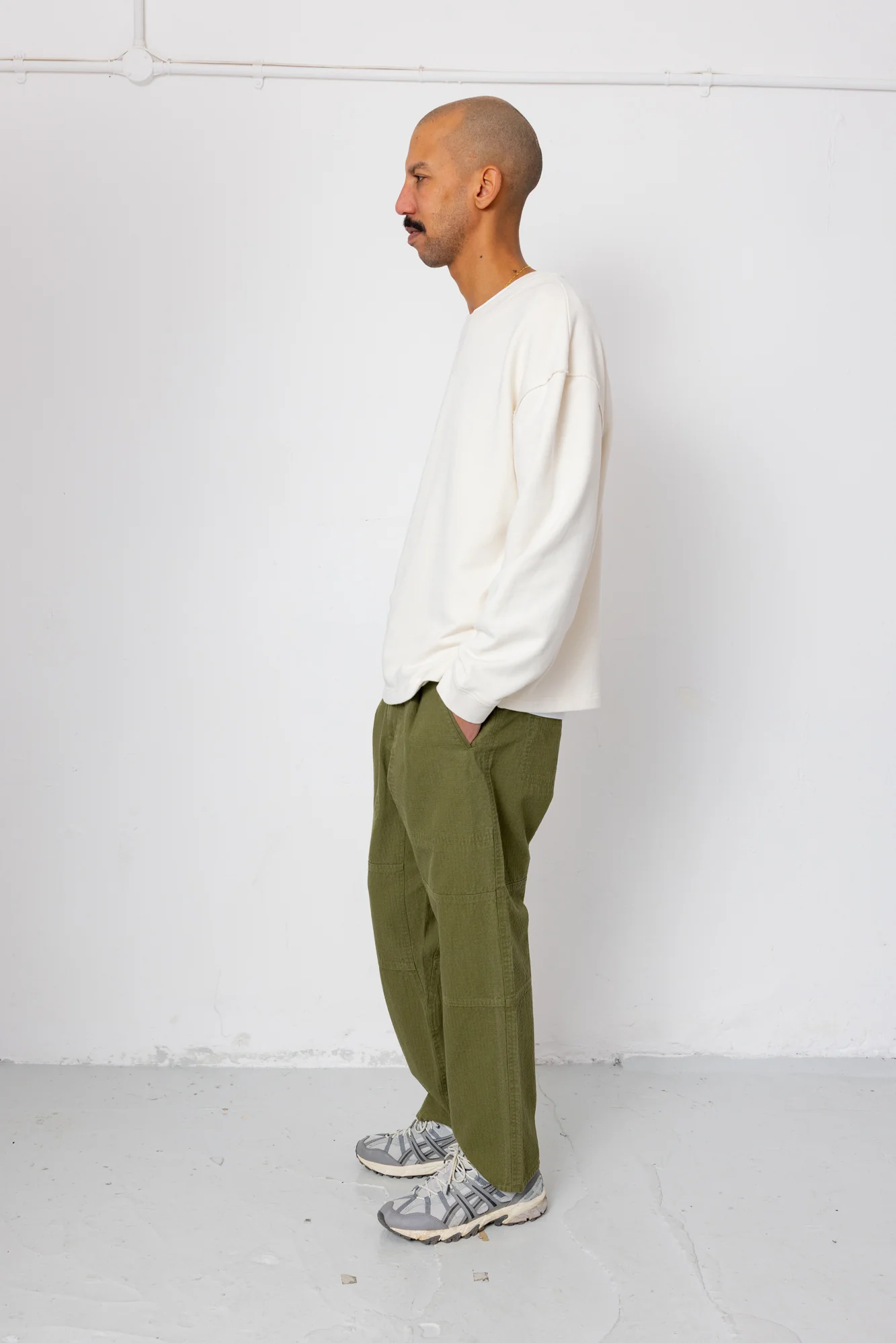 Assembly Utility Trouser - Light Olive Chunky Ripstop - Image 6