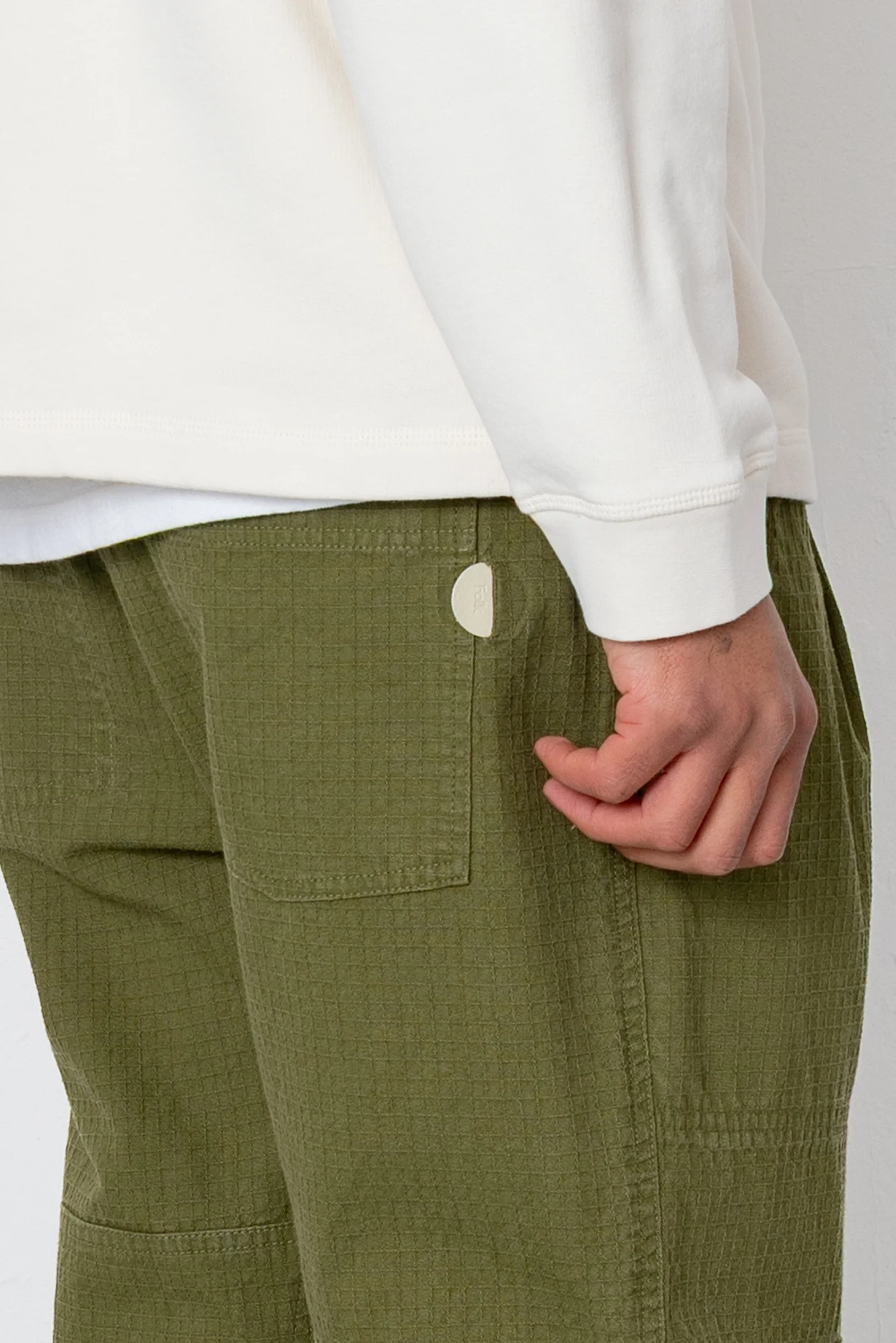 Assembly Utility Trouser - Light Olive Chunky Ripstop - Image 7