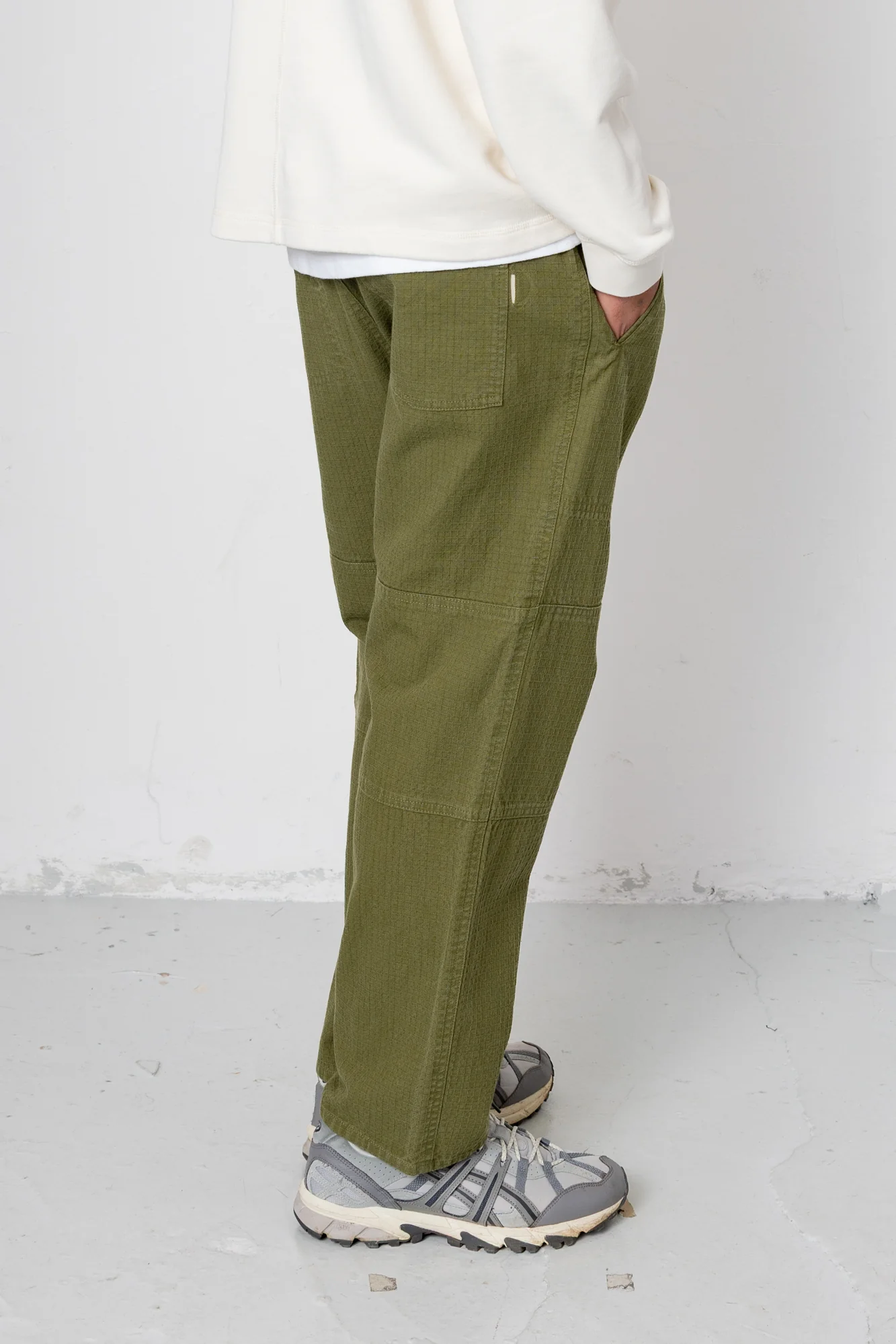 Assembly Utility Trouser - Light Olive Chunky Ripstop - Image 8