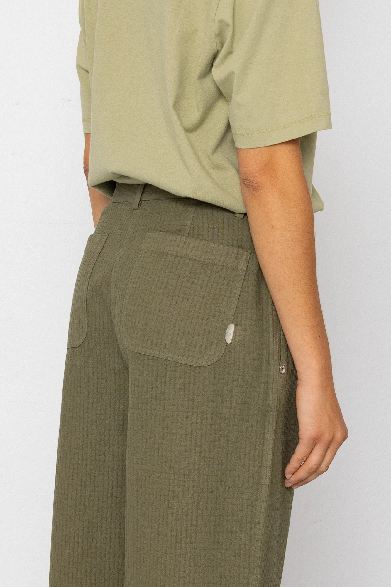 Baggy Trouser - Light Olive Chunky Ripstop - Image 6
