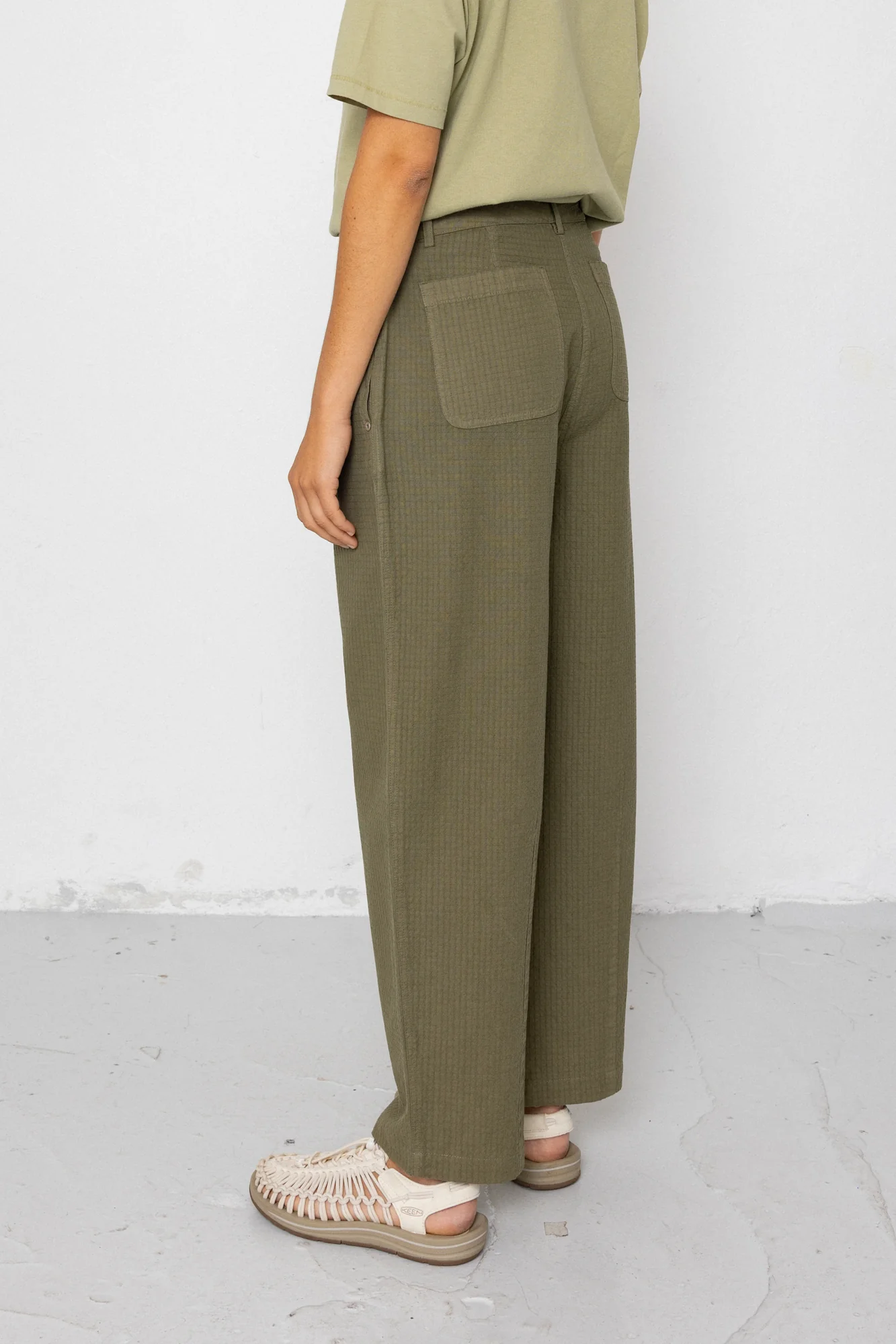 Baggy Trouser - Light Olive Chunky Ripstop - Image 8