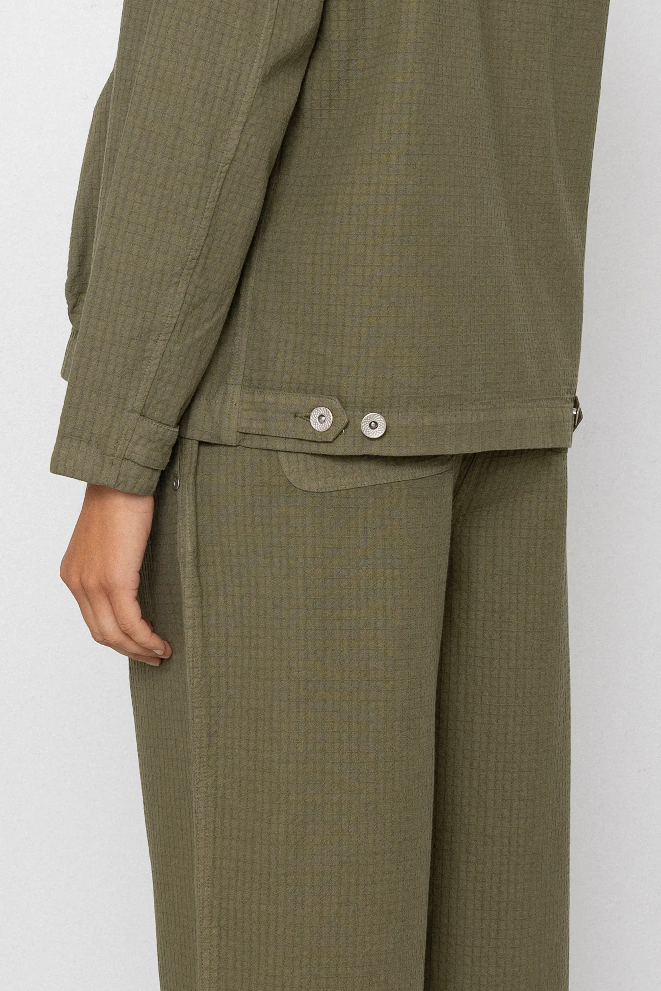Baggy Trouser - Light Olive Chunky Ripstop - Image 9