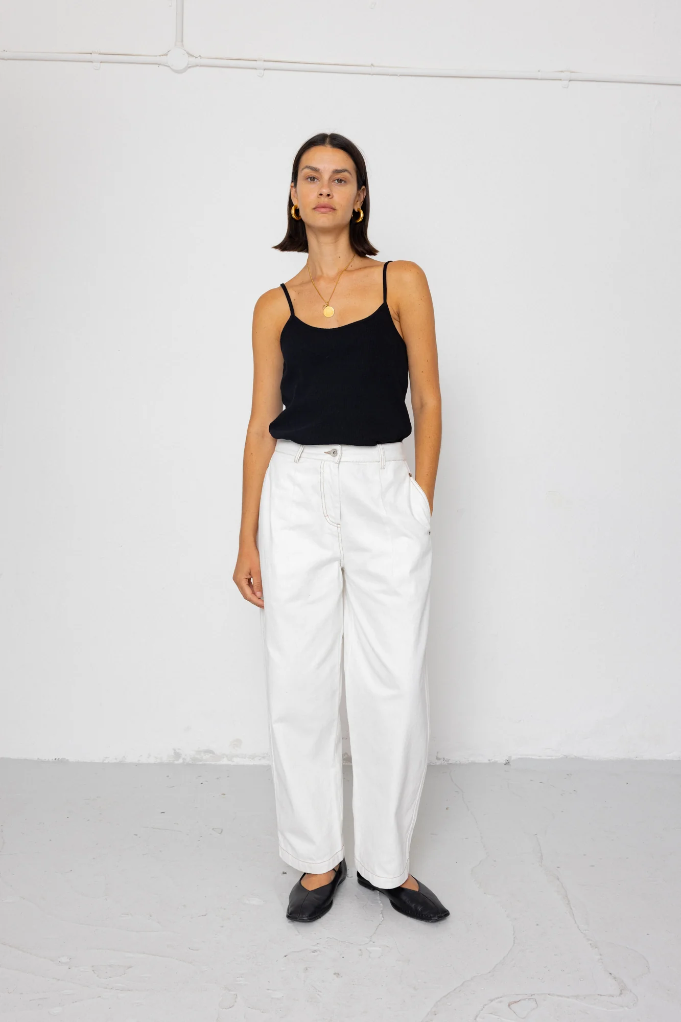 Baggy Trouser - White Denim - Image 3