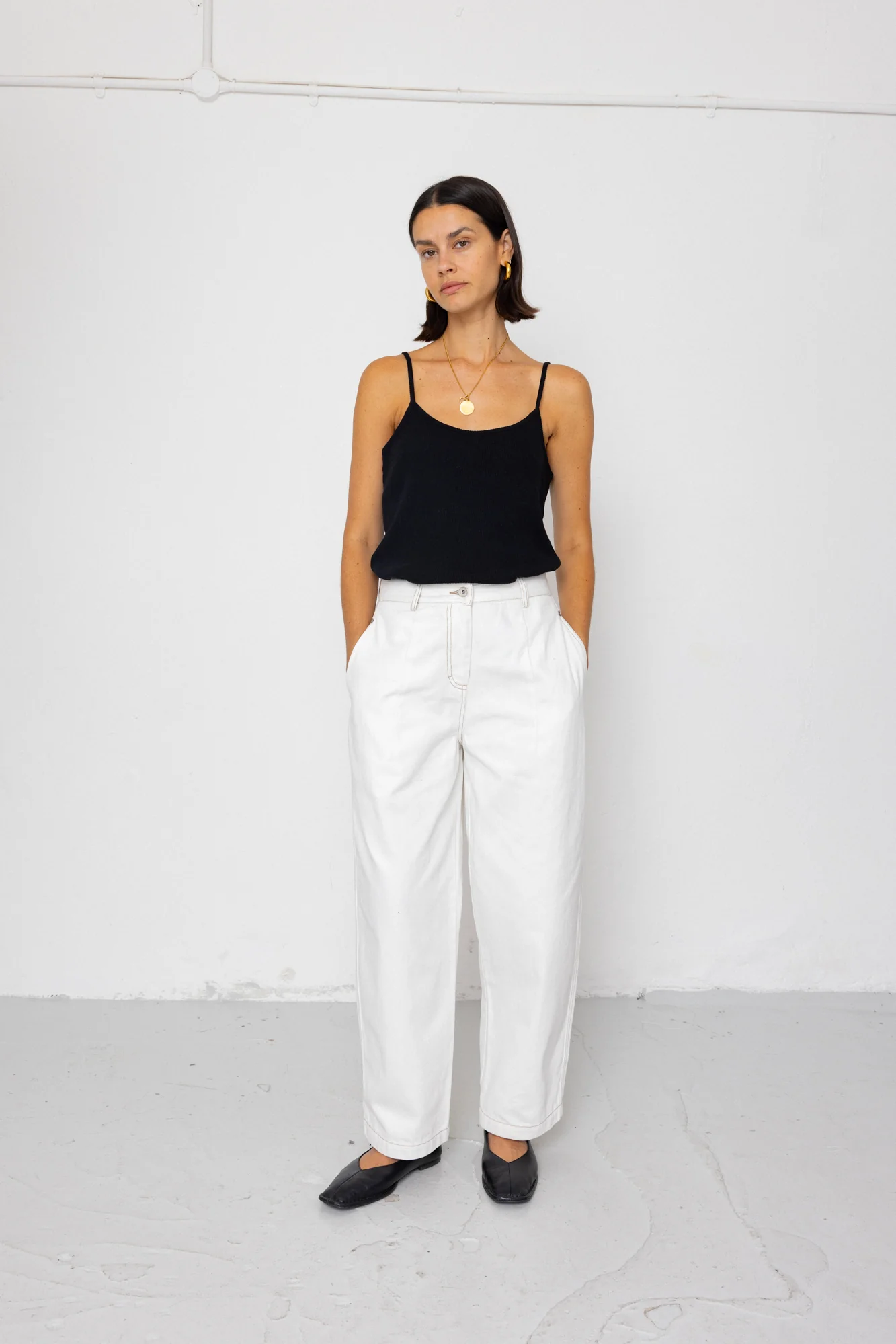 Baggy Trouser - White Denim - Image 8