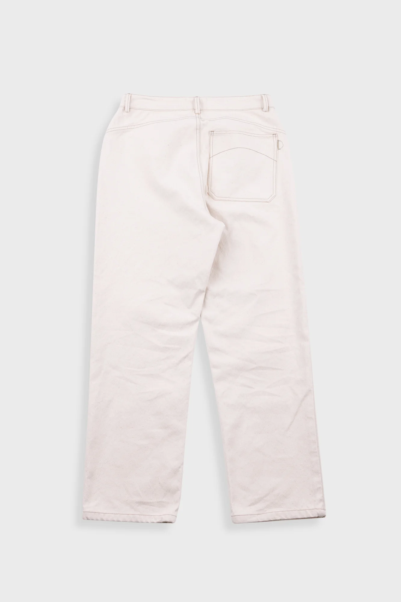 Barrel Leg Jean - Ecru Canvas - Image 4