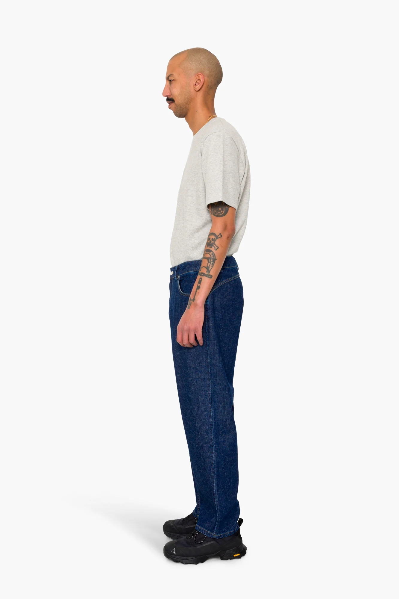 Barrel Leg Trouser - Slub Denim - Image 5