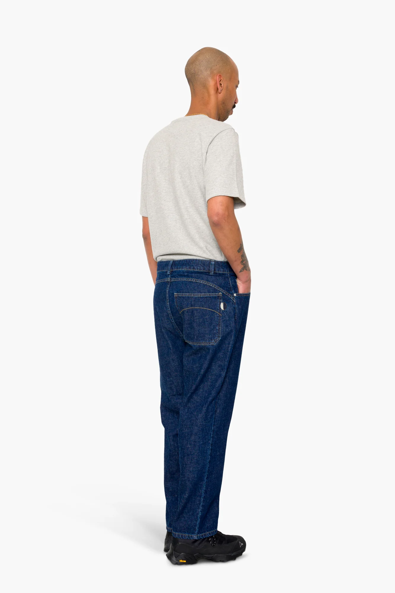 Barrel Leg Trouser - Slub Denim - Image 6