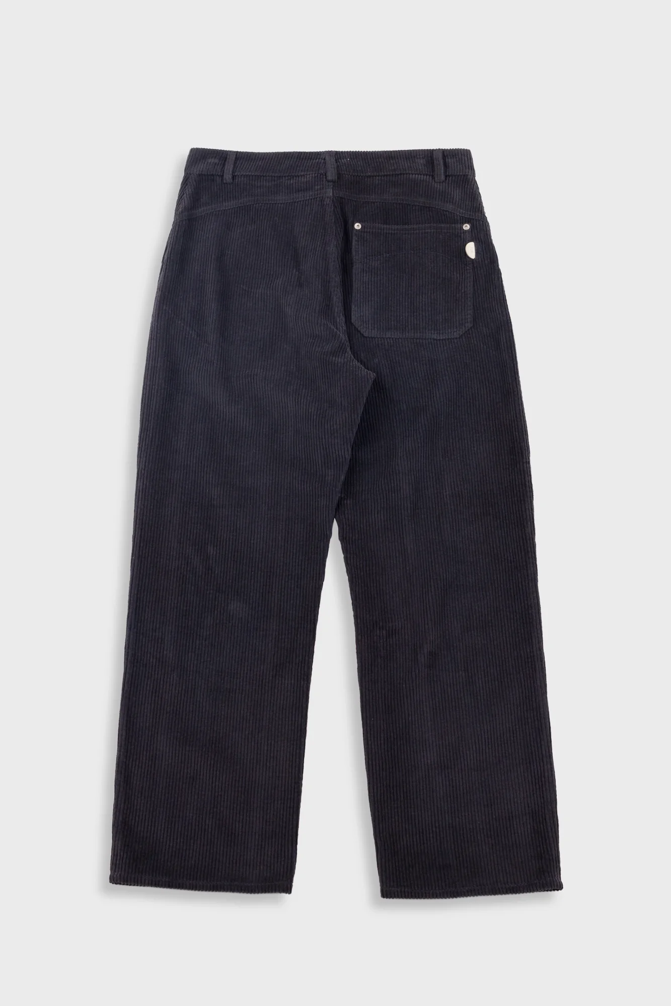 Barrel Leg Trouser - Smoke Grey Chunky Cord - Image 9
