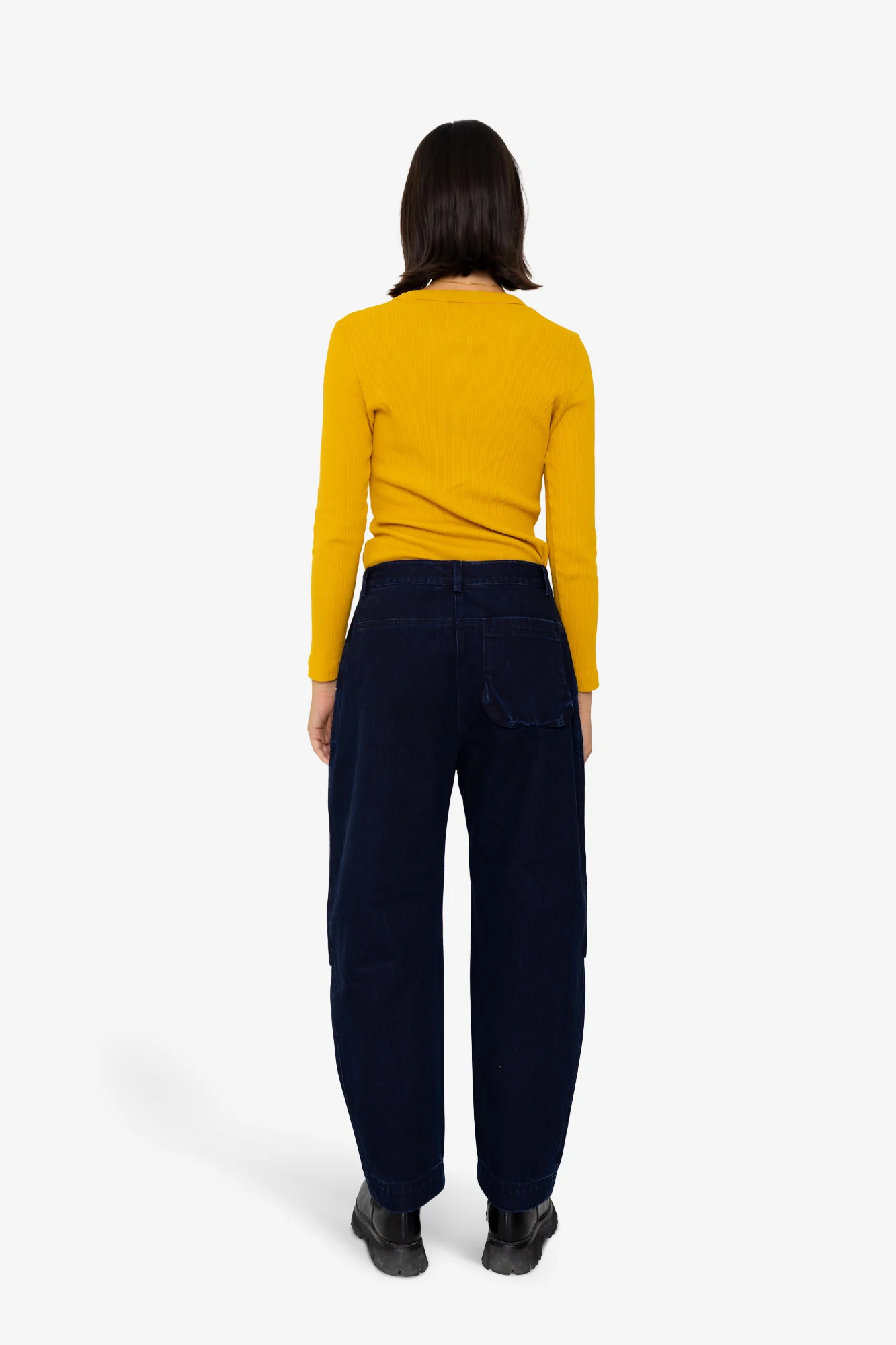 Barrel Trousers - Deep Indigo Slub - Image 10