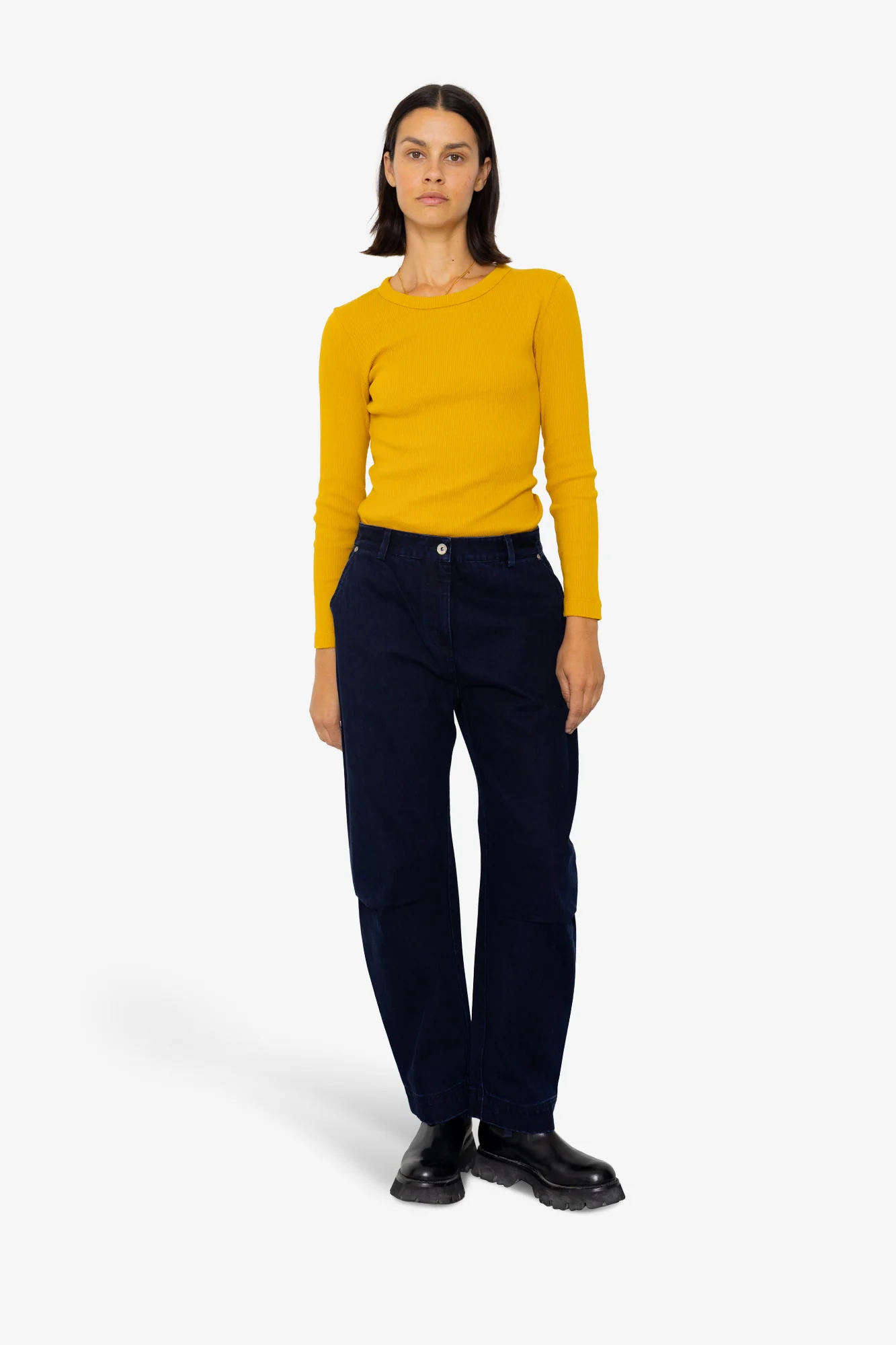 Barrel Trousers - Deep Indigo Slub - Image 8