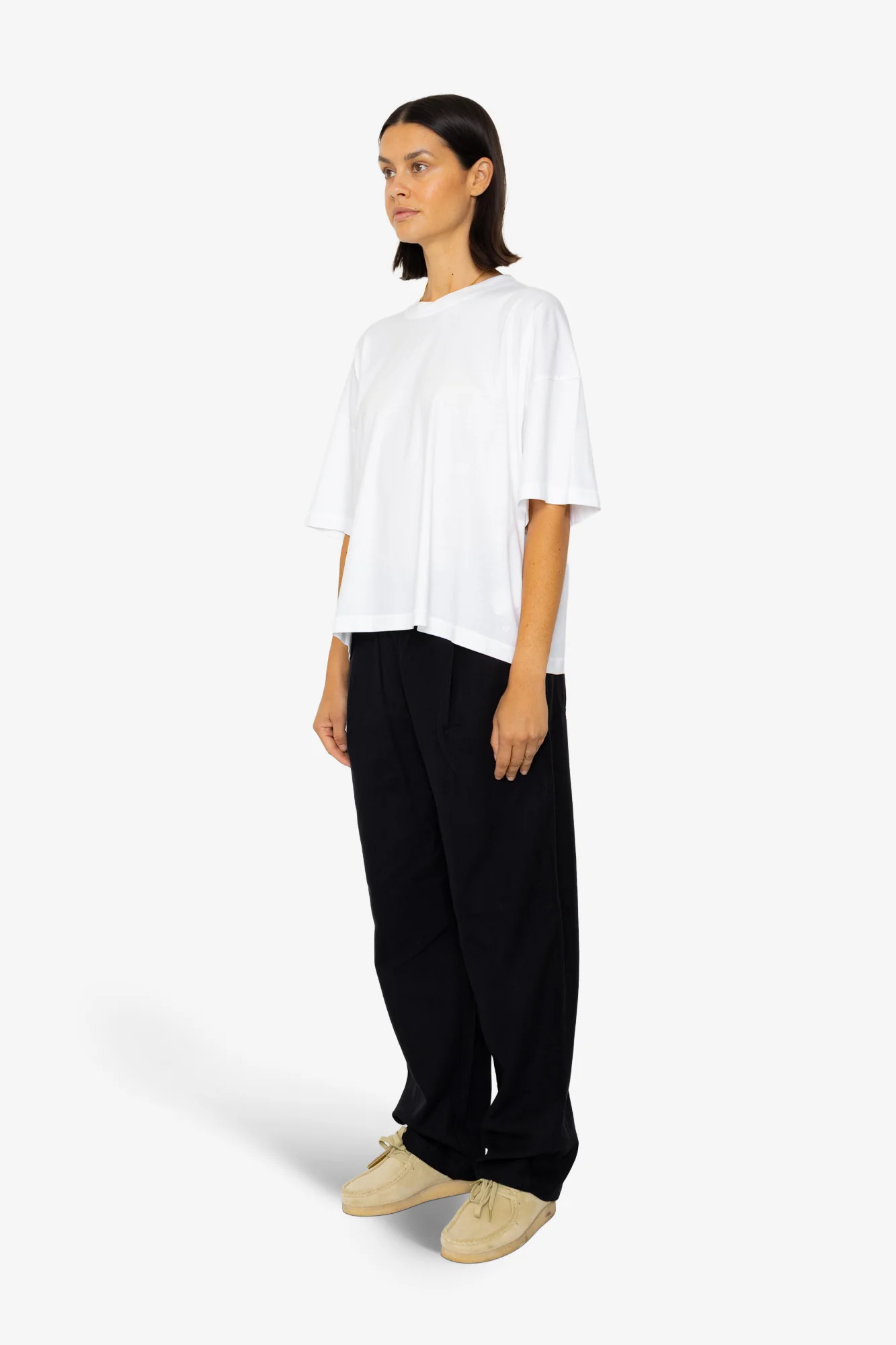Boyfriend T-Shirt - Graphic White - Image 3