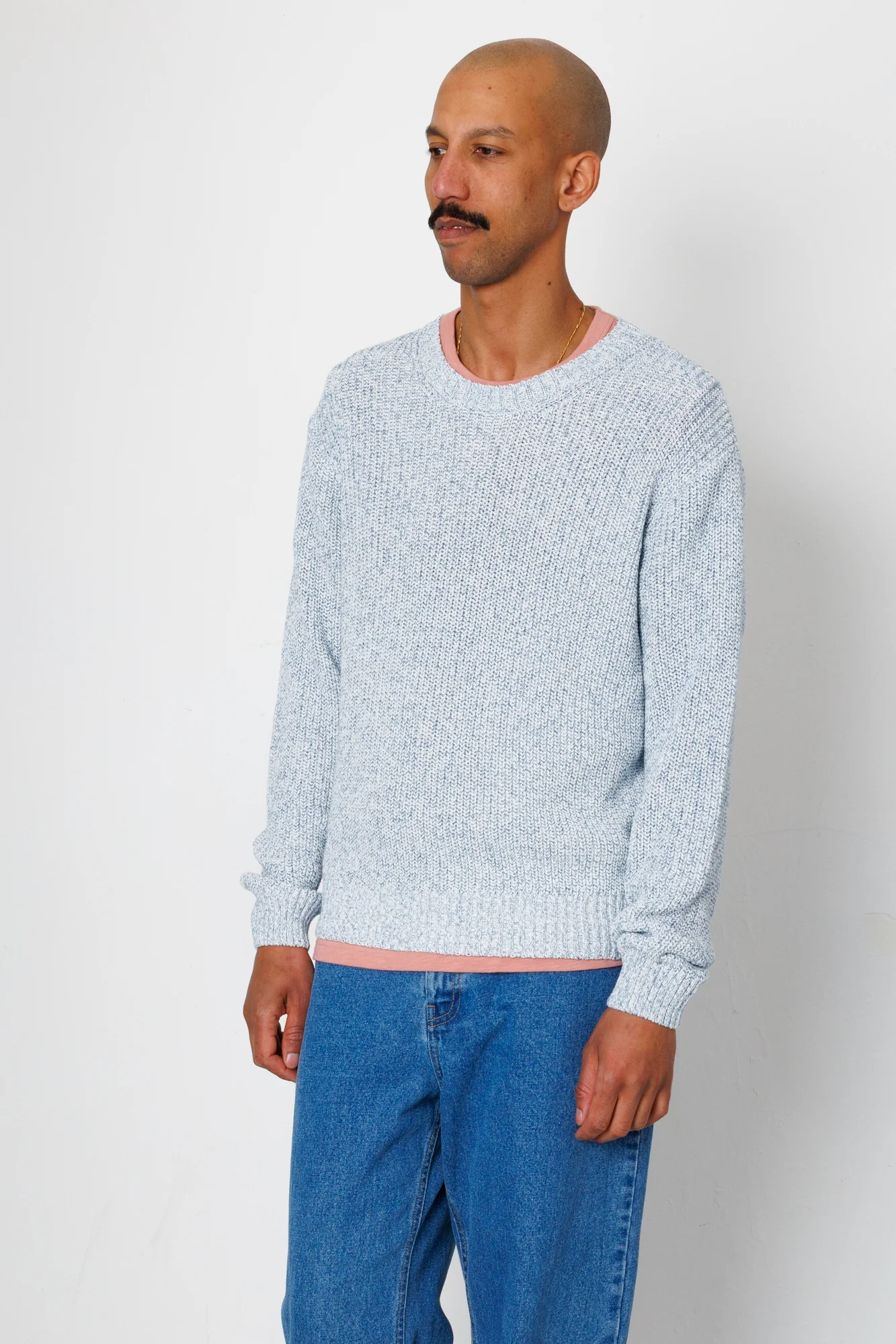 Chain Crew - Melange Light Blue - Image 3