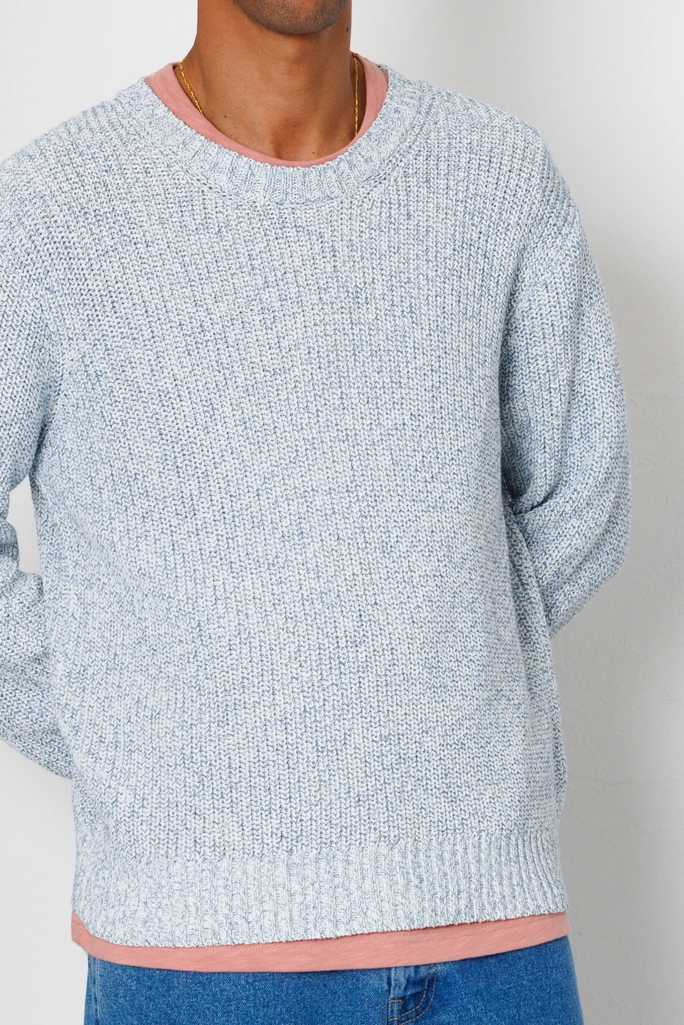 Chain Crew - Melange Light Blue - Image 4