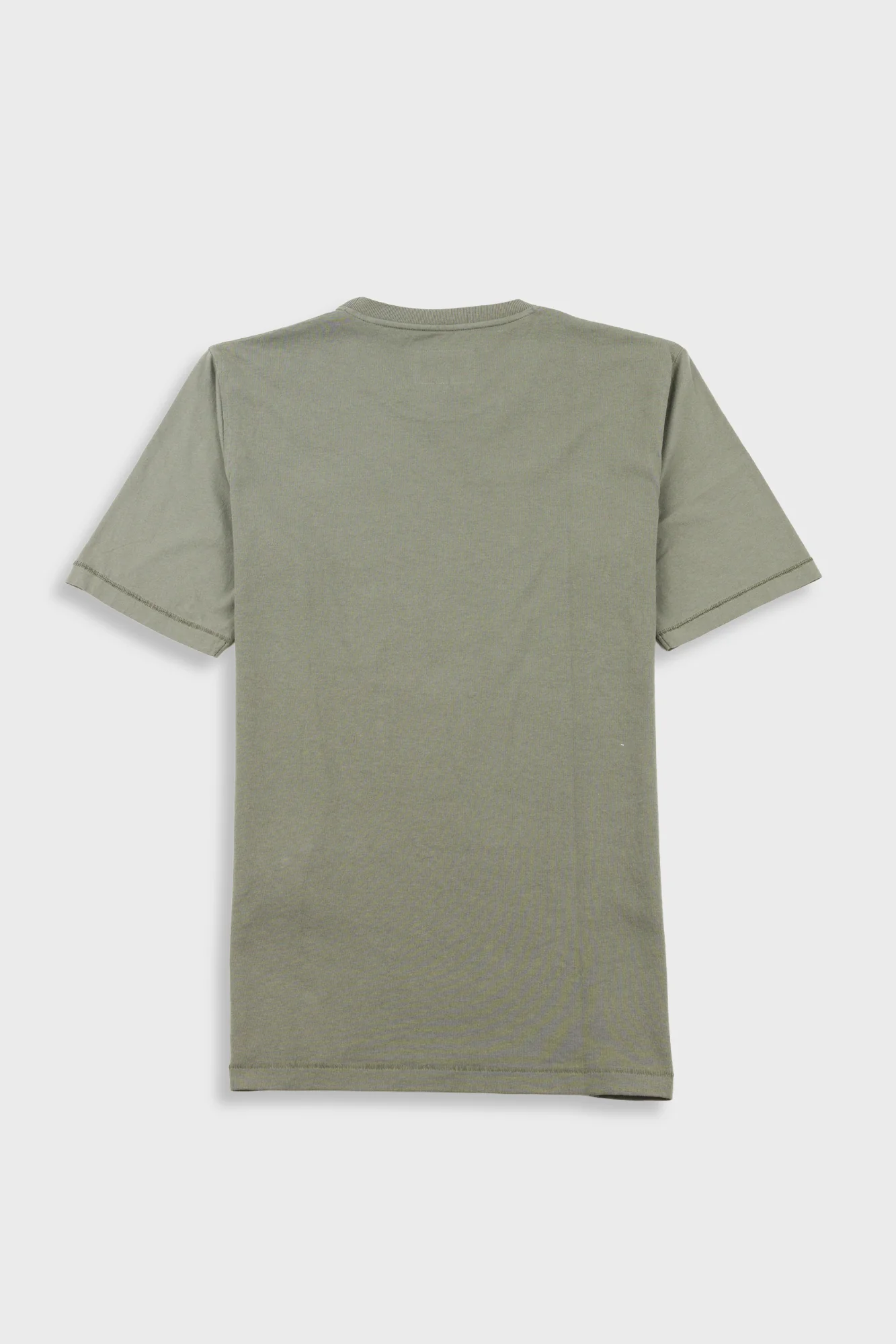 Contrast Sleeve T-Shirt - Olive - Image 8