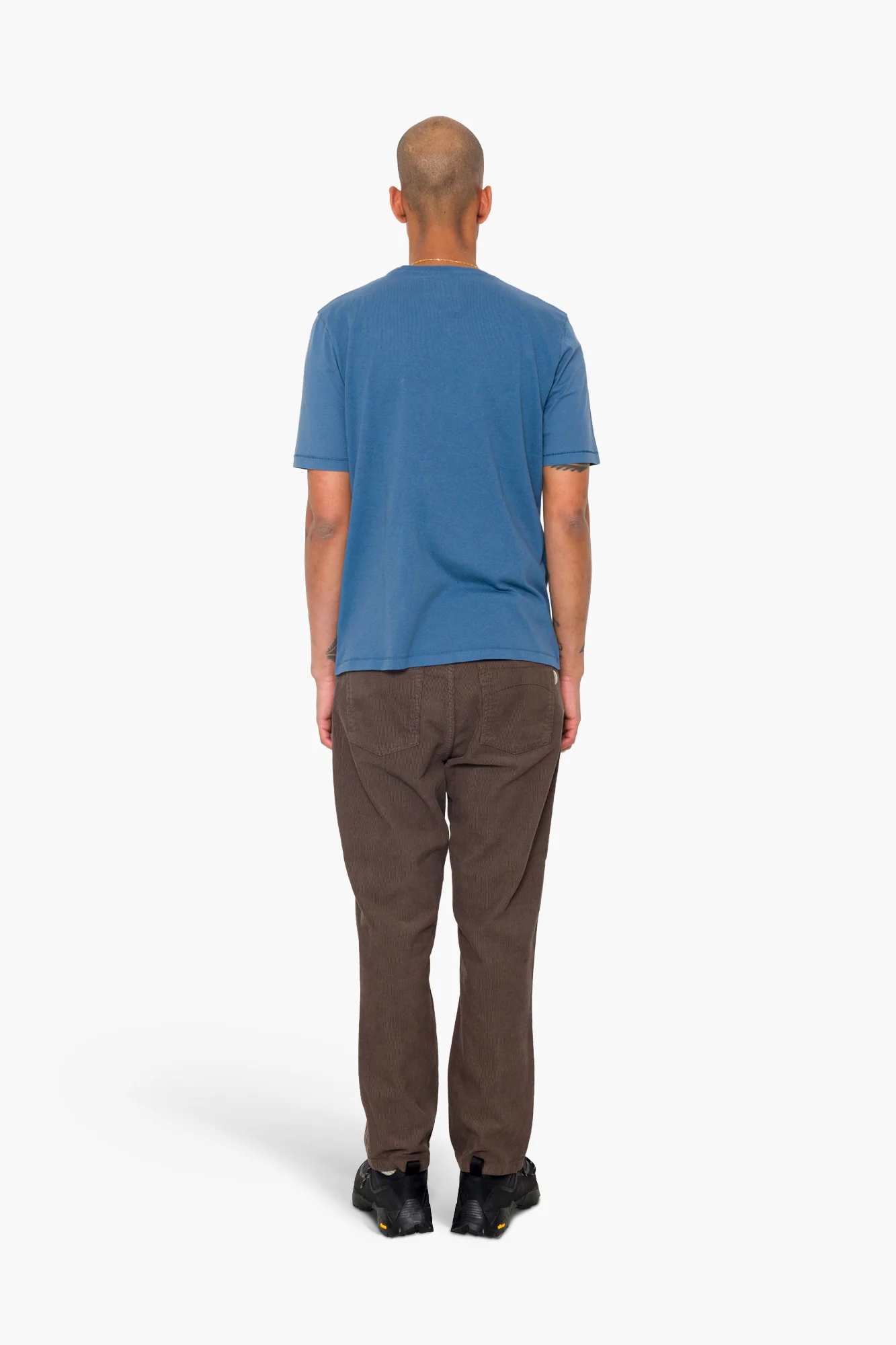 Contrast Sleeve T-Shirt - Soft Blue - Image 7