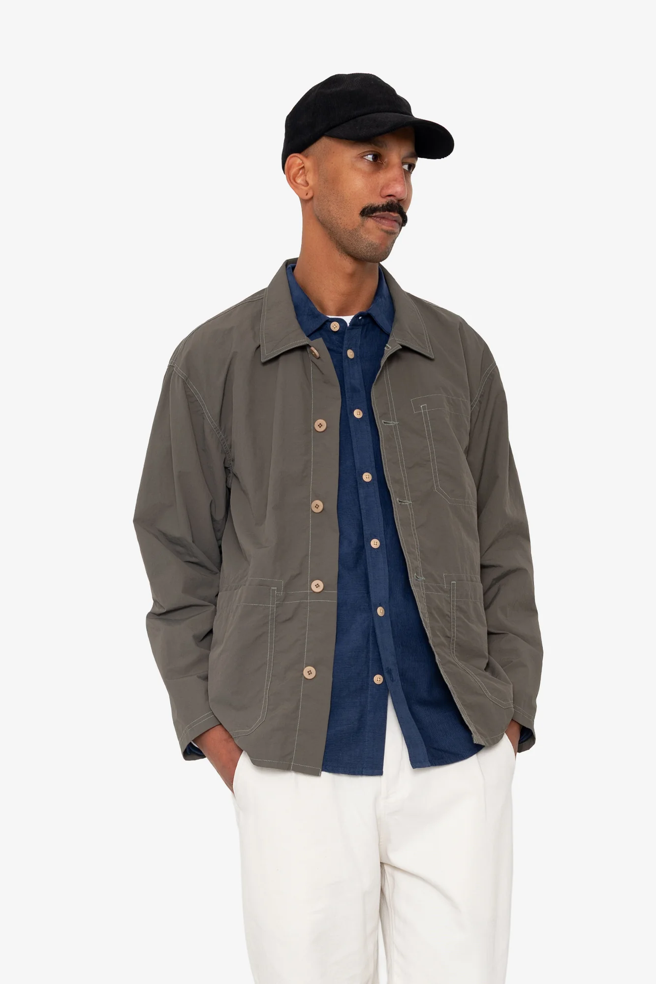 Corduroy Cap - Navy (FM64) - Image 3