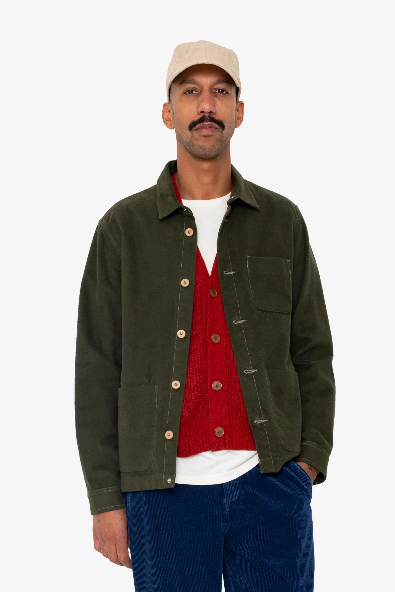 Corduroy Cap - Stone - Image 3