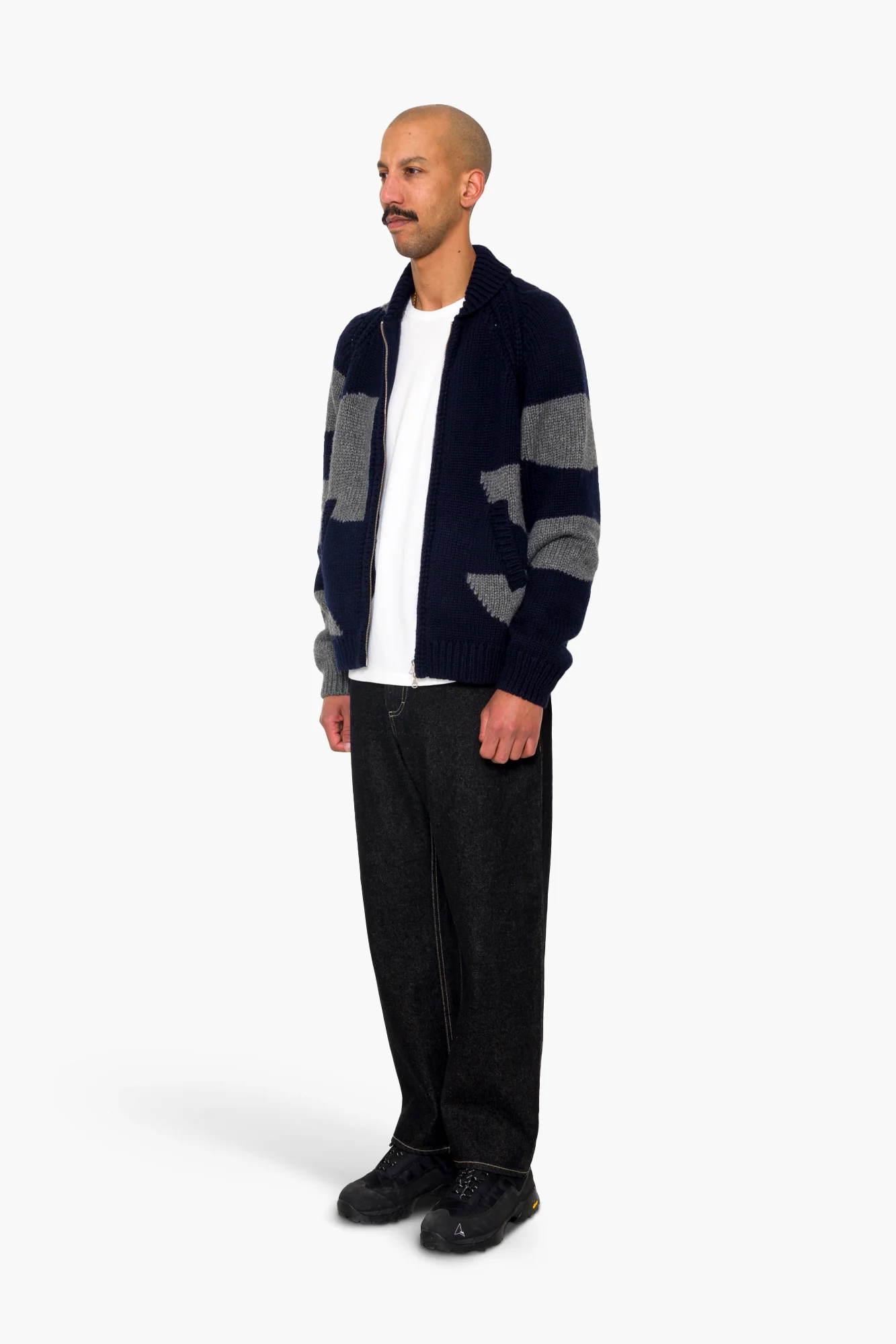 Curve Cardigan - Navy - Image 3