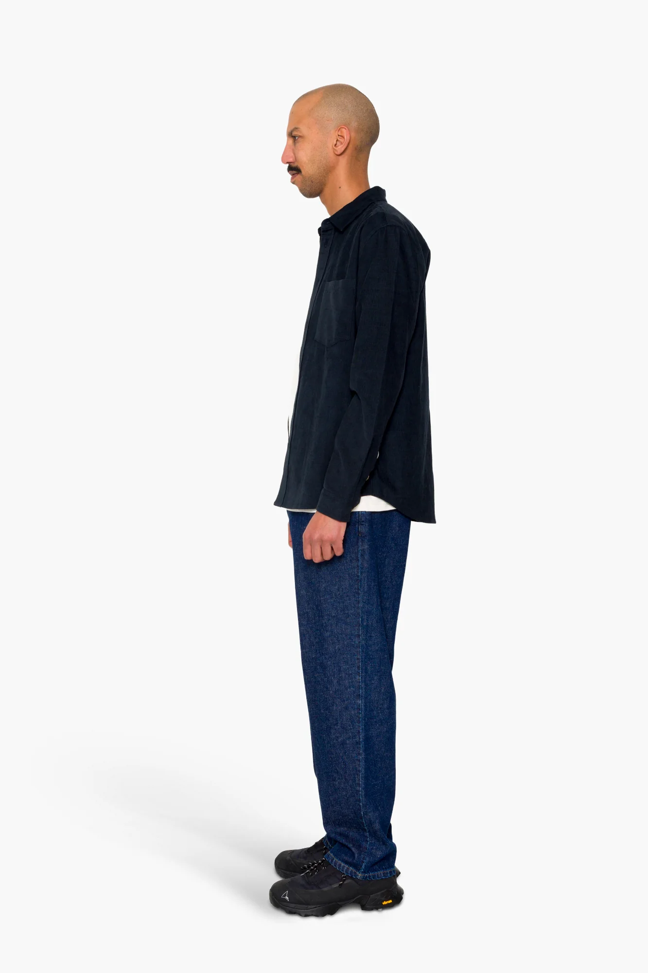 Direction Babycord Shirt - Dark Navy - Image 5