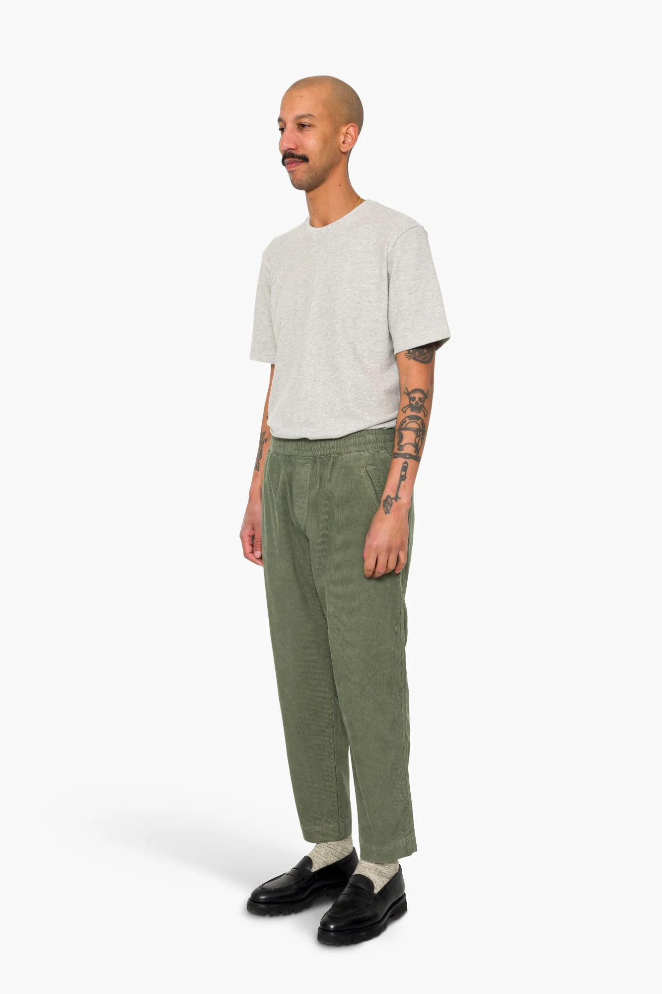 Drawcord Assembly Pant - Dark Olive Cord - Image 3