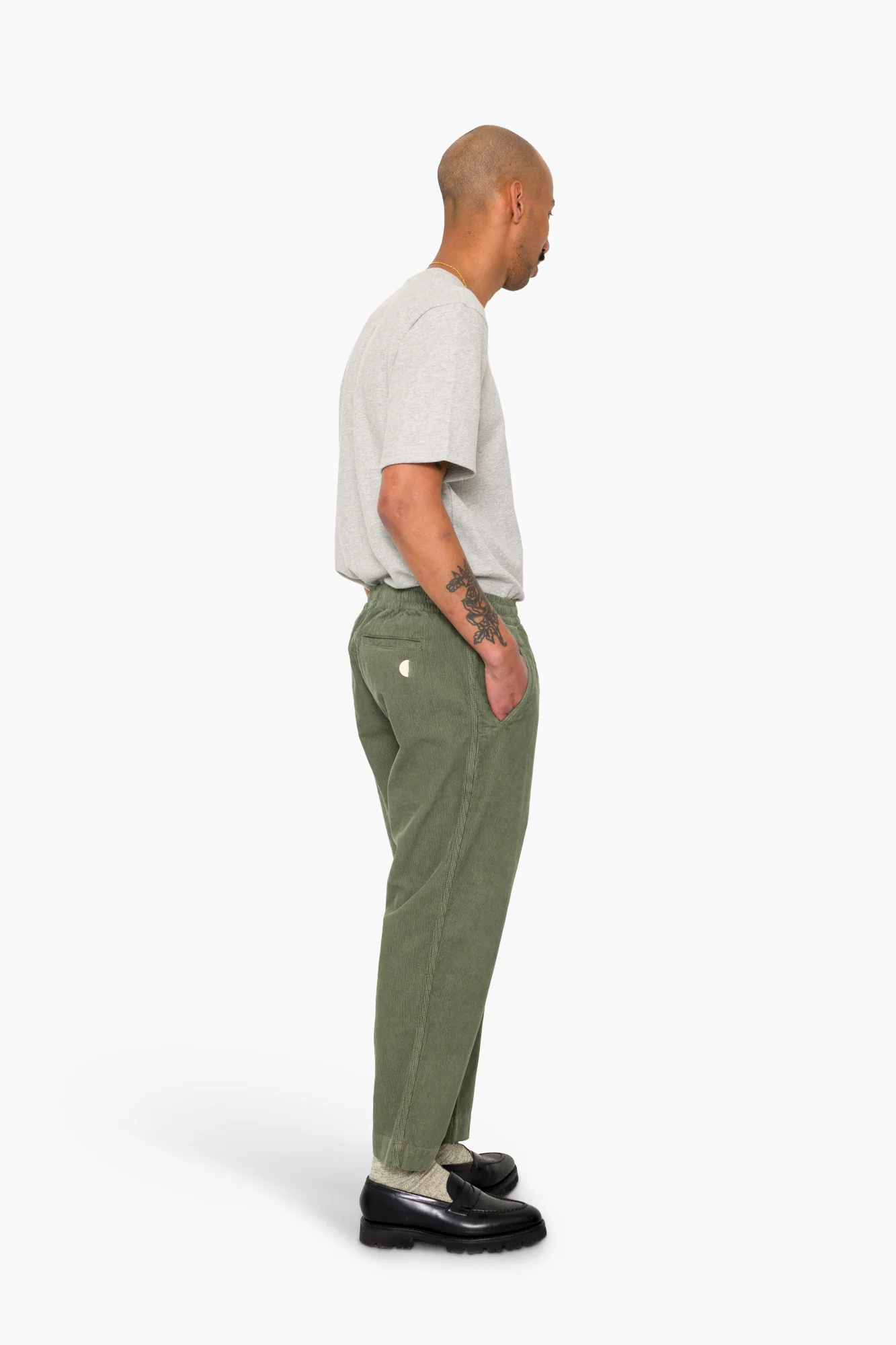 Drawcord Assembly Pant - Dark Olive Cord - Image 6