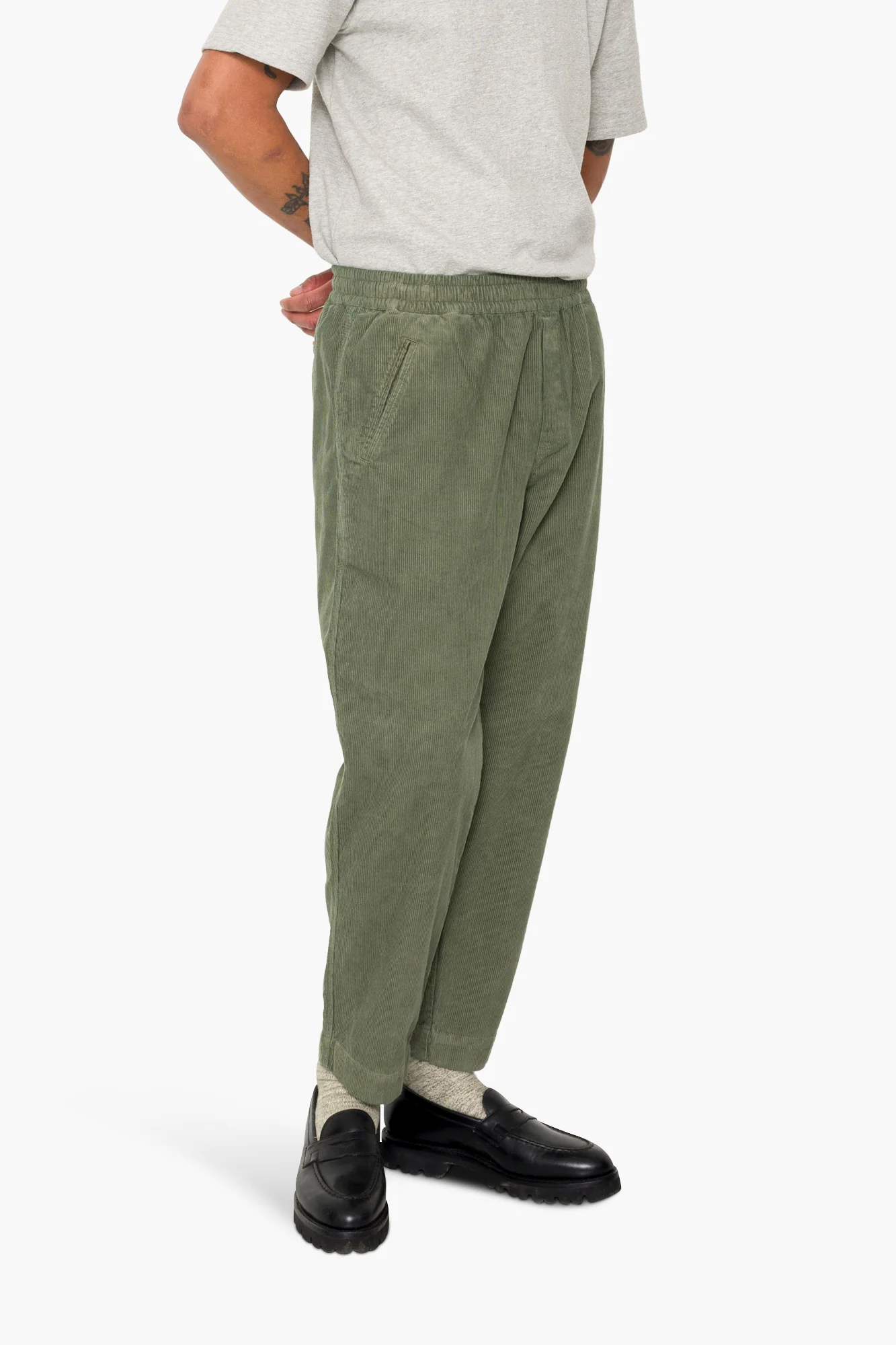Drawcord Assembly Pant - Dark Olive Cord - Image 7