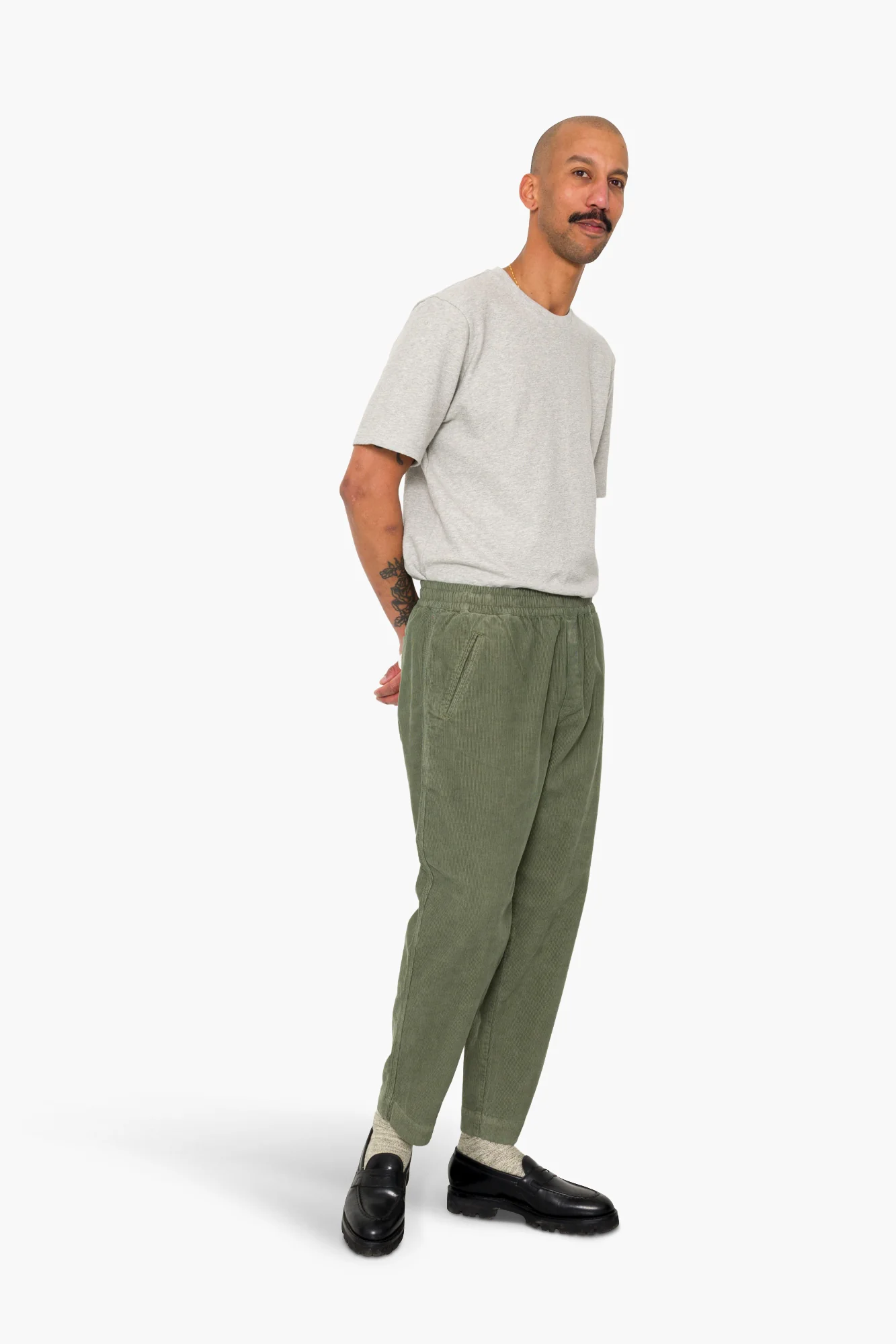 Drawcord Assembly Pant - Dark Olive Cord - Image 9