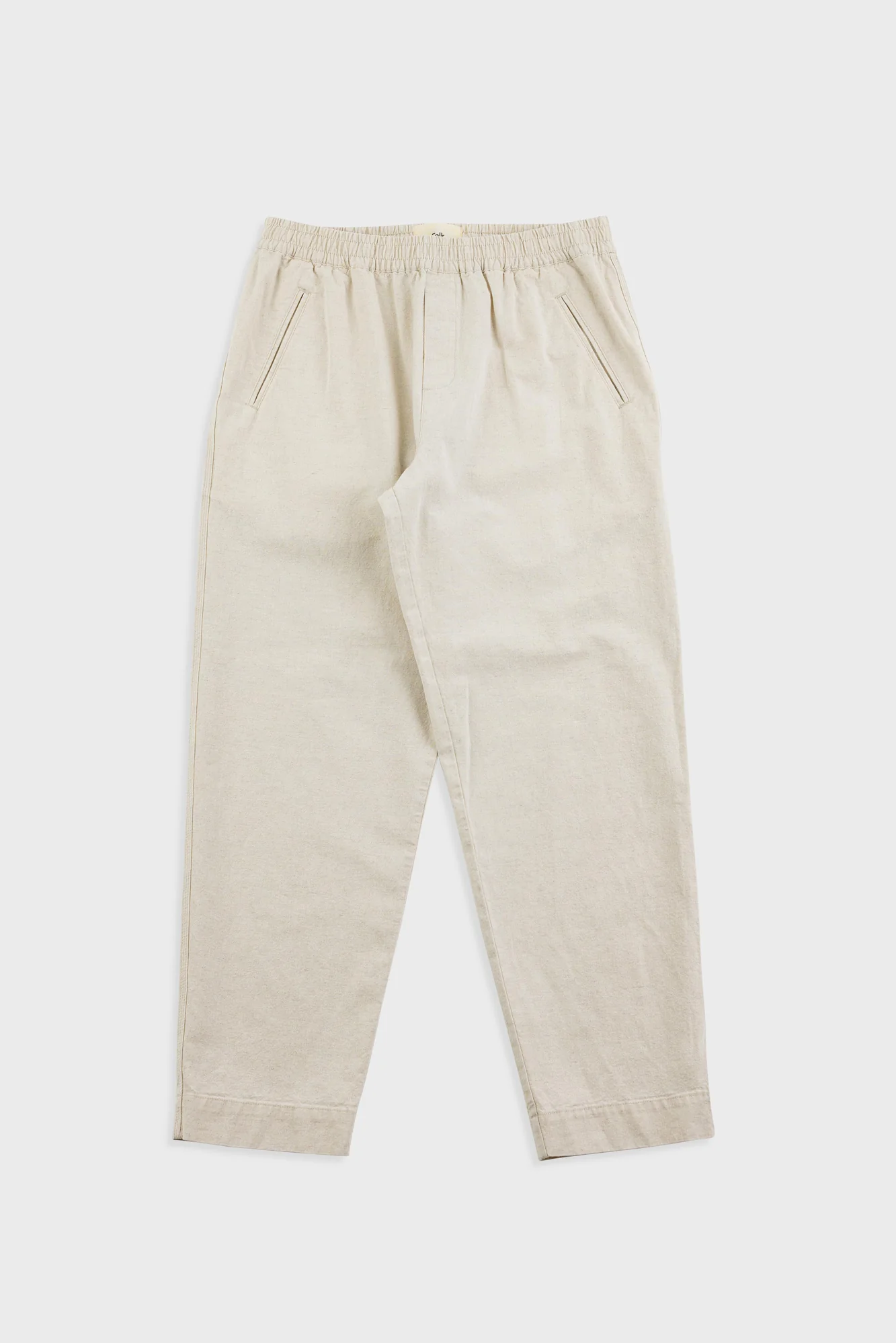 Drawcord Assembly Pant - Natural Linen Cotton Canvas
