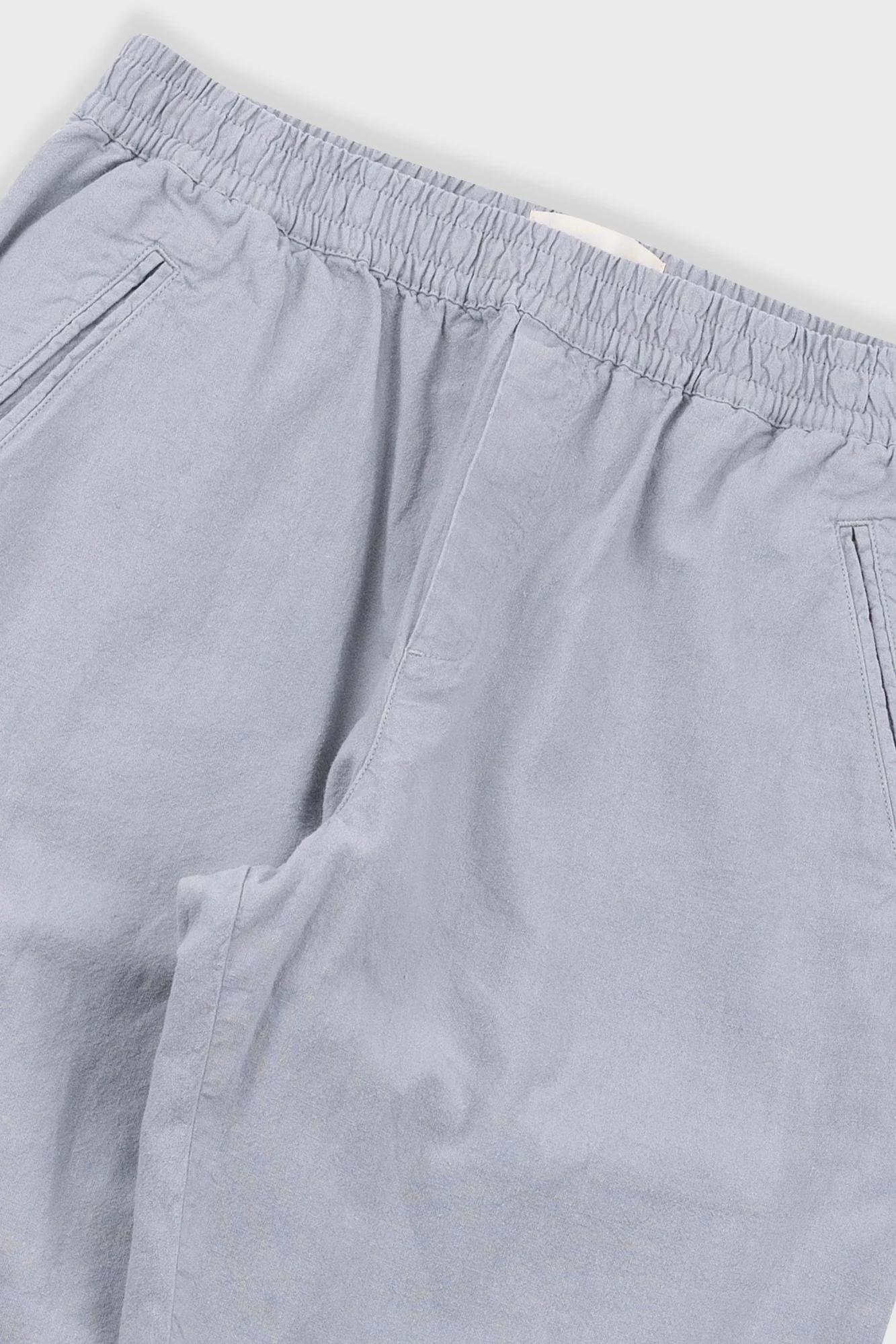 Drawcord Assembly Pant - Silver Grey Cotton Linen - Image 6