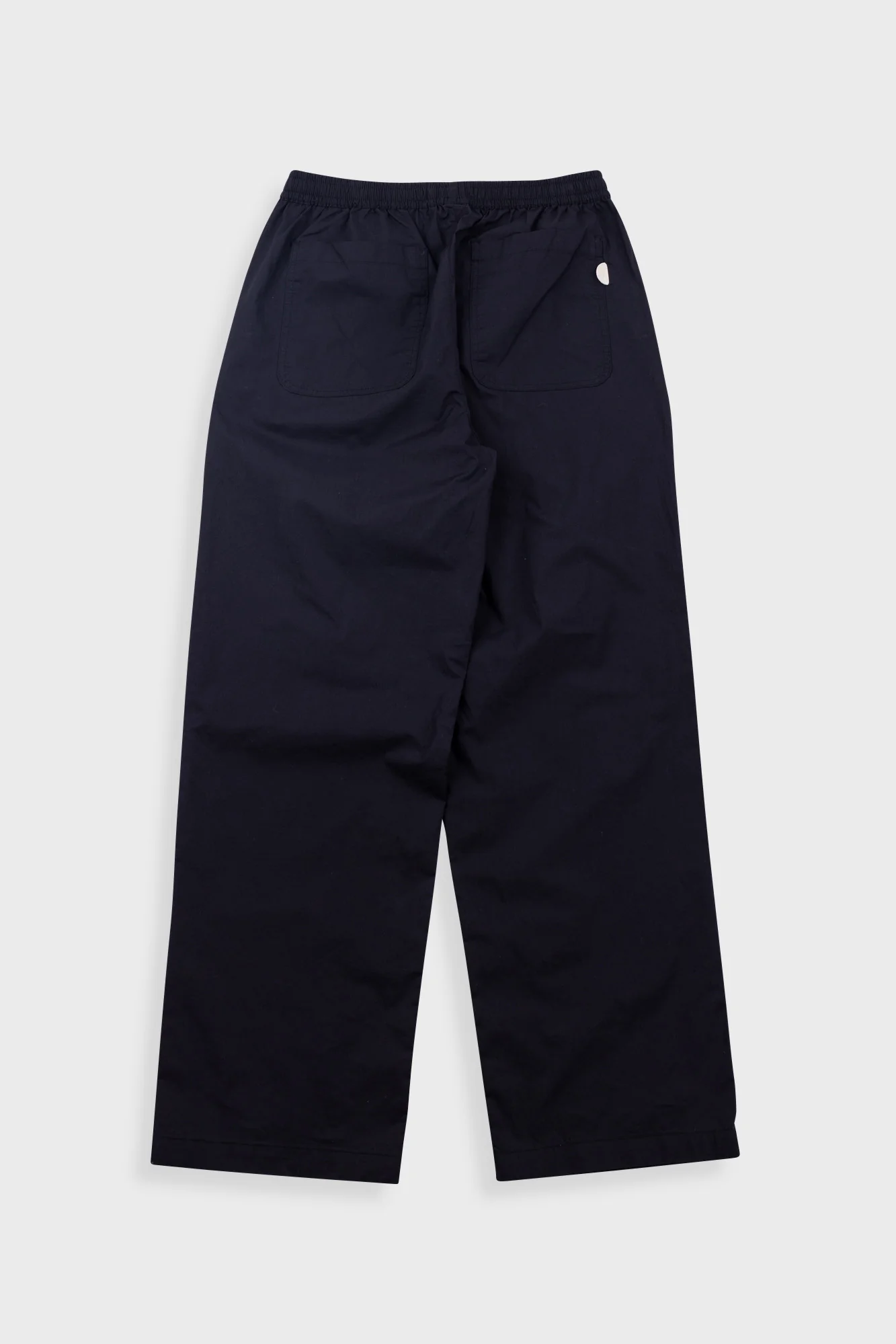 Drawcord Loose Trousers - Black - Image 5