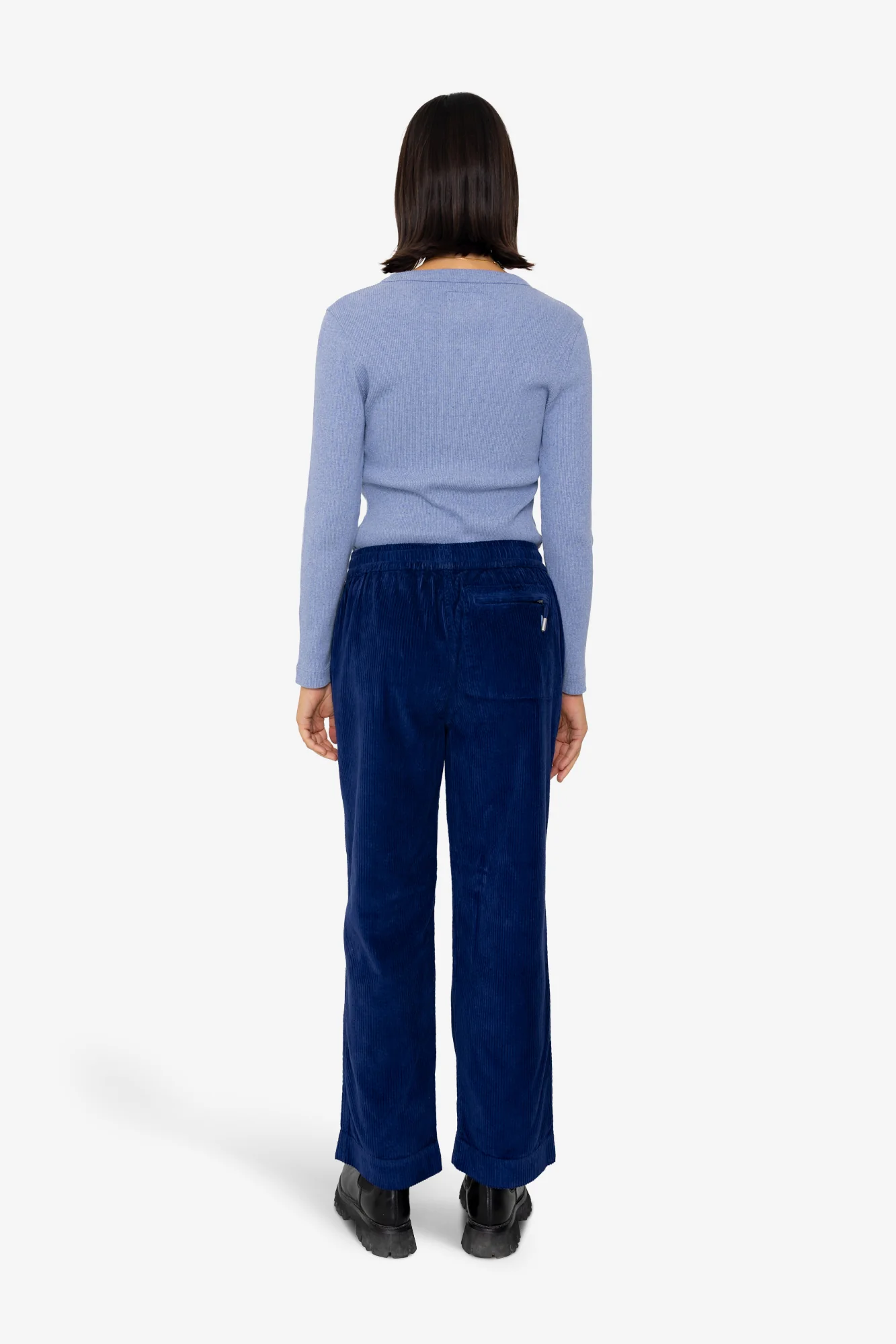 Drawcord Signal Pants - Rich Navy Cord - Image 9