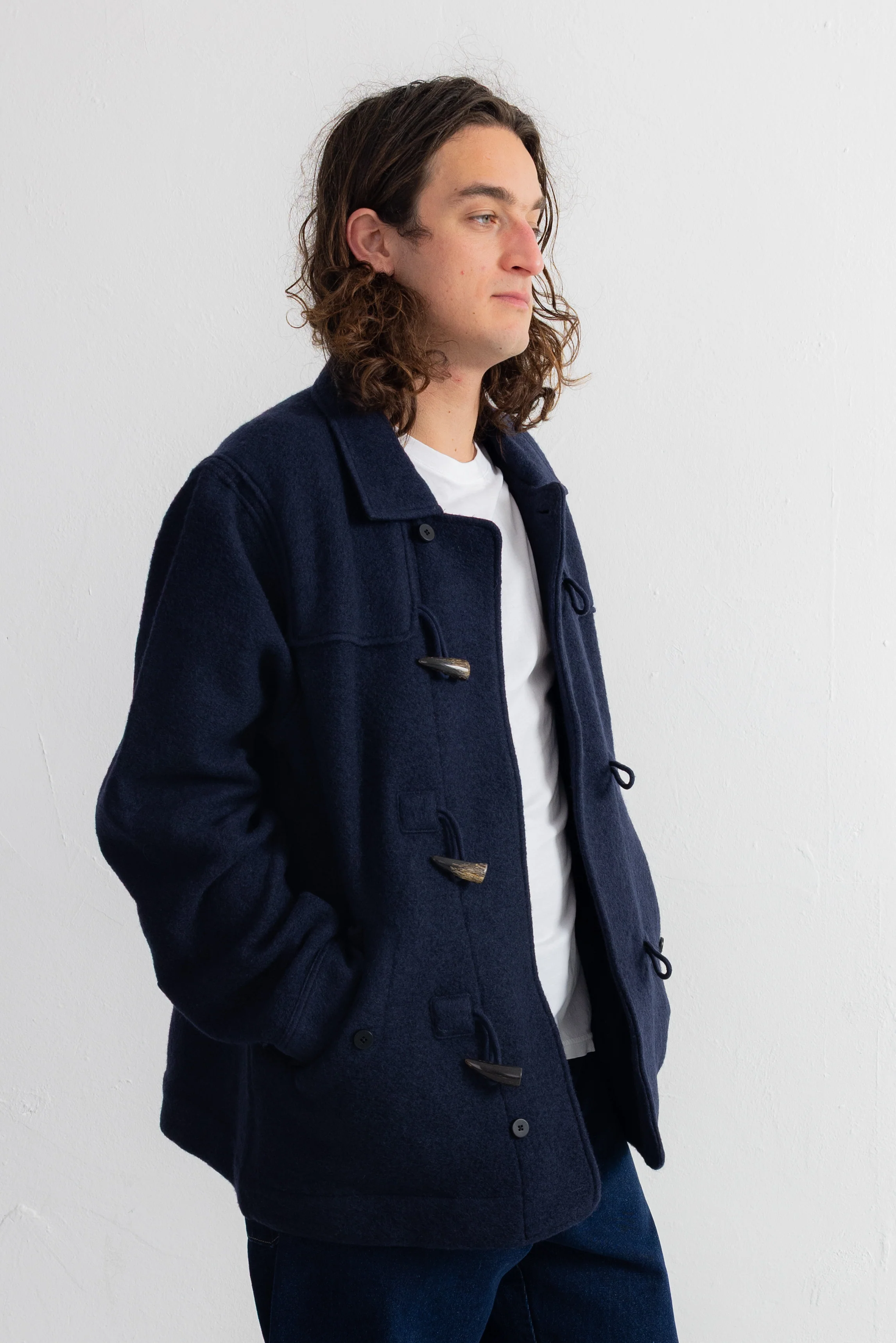 Duffle Coat - Navy Wool - Image 6